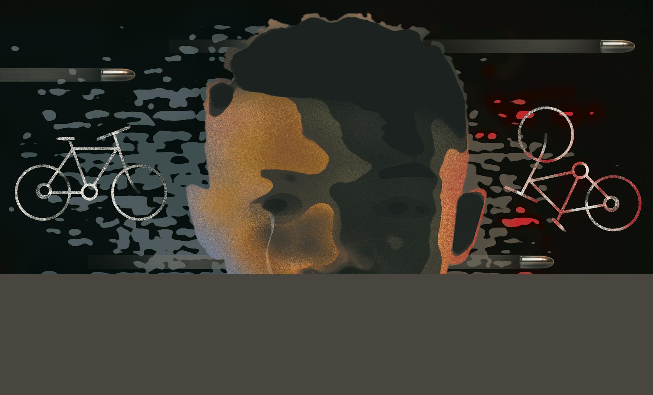 Closeup studio face portrait of young adult European man with closed eyes isolated over black background, low key black and white photo