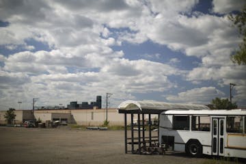 The former home of the MTC bus barn is on part of the parcel proposed for a soccer stadium in St. Paul.