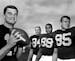 September 1, 1965: Gophers quarterback John Hankinson (left), with three of his top receivers.