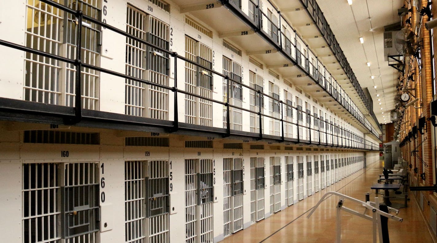 The A West cell house at Stillwater prison looked empty recently but the appearance was deceptive. Men, mostly lifers, were locked in their cells to free officers to participate in the 100th anniversary commemoration.