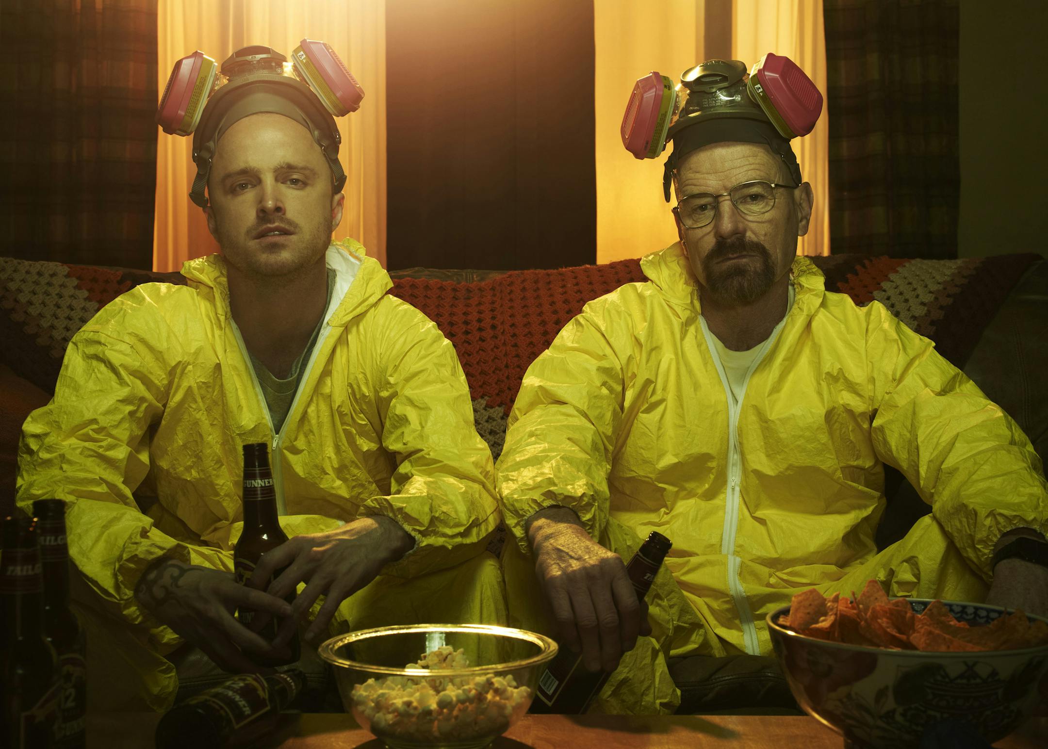Jesse Pinkman (Aaron Paul) and Walter White (Bryan Cranston) star in AMC's "Breaking Bad." (Courtesy Frank Ockenfels/AMC/MCT)