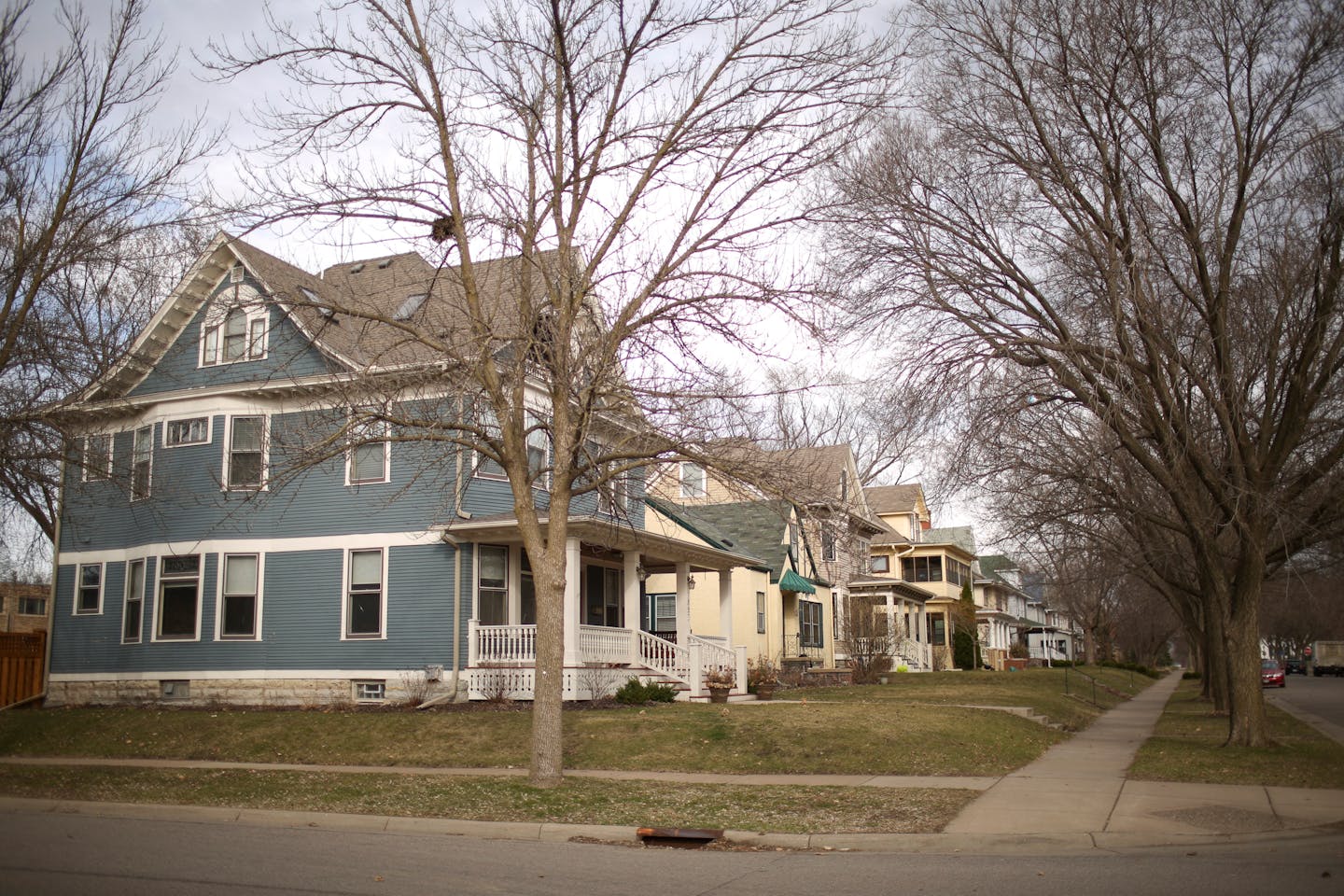 A block of homes on Dayton Avenue in the Merriam Park area of St. Paul. 