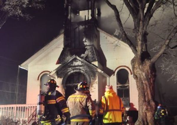 Multiple agencies responded to a fire at Church in the Maples in NYA.