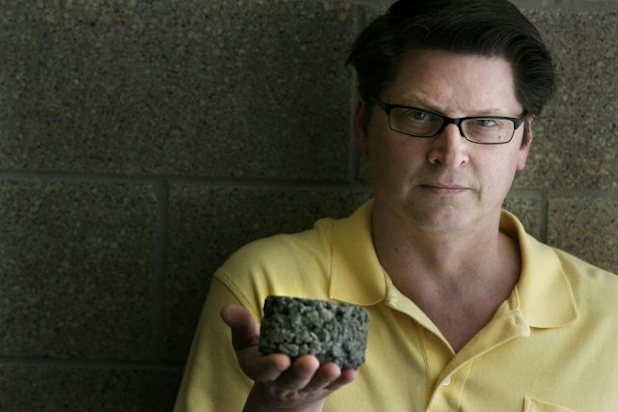 Shoreview Public Works Director Mark Maloney says that pervious concrete allows water to flow through, preventing runoff and eliminating the need for storm sewers.