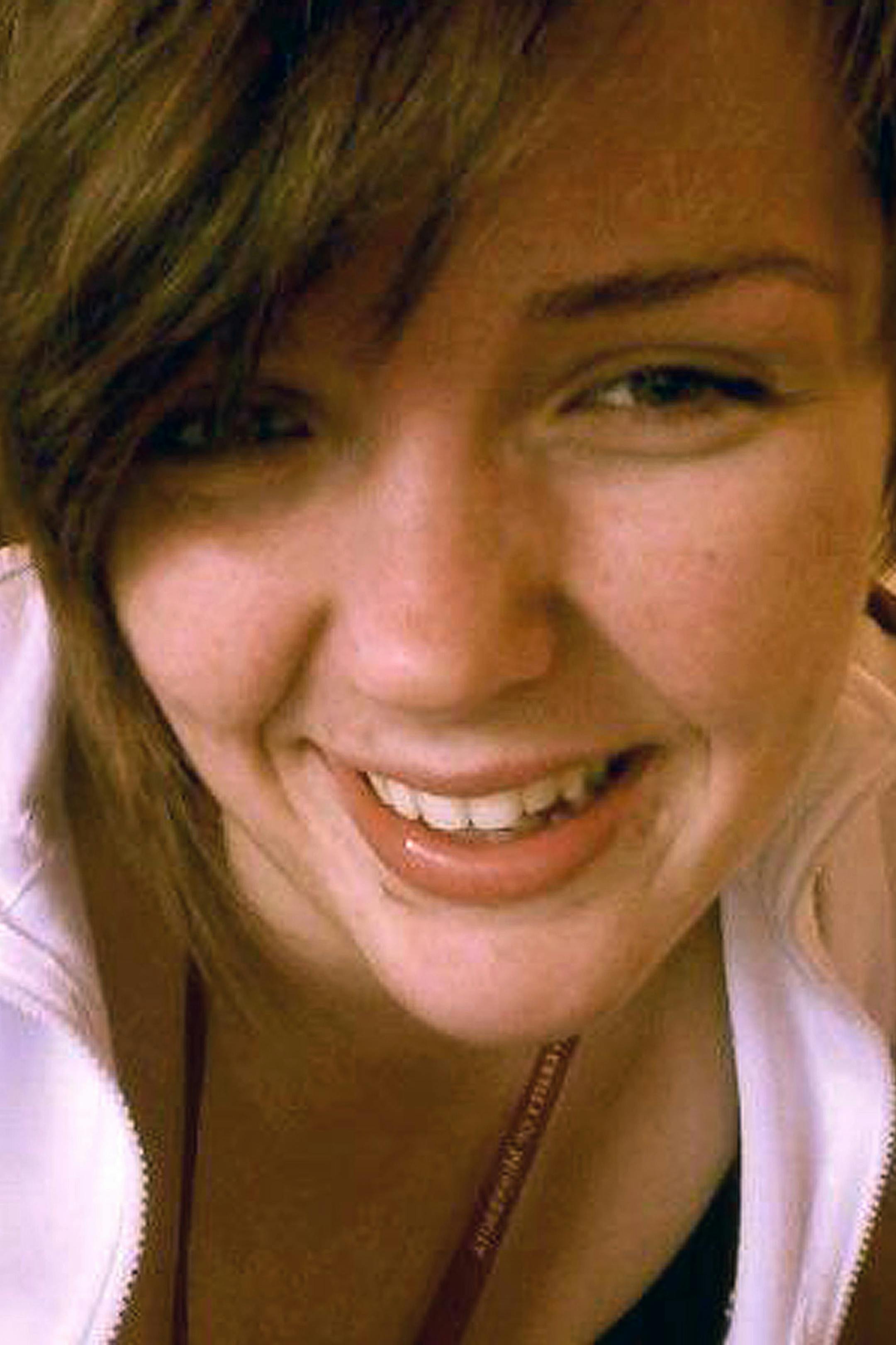 Anarae Schunk, 20, was last seen with the suspect in a fatal shooting at Burnsville bar on Sunday. The HelpFindAnarae Facebook page shared this selfie of Schunk. The photo was most likly taken in a mirror making the logo read in reverse. ORG XMIT: MIN1309251714153408 ORG XMIT: MIN1310221127161472