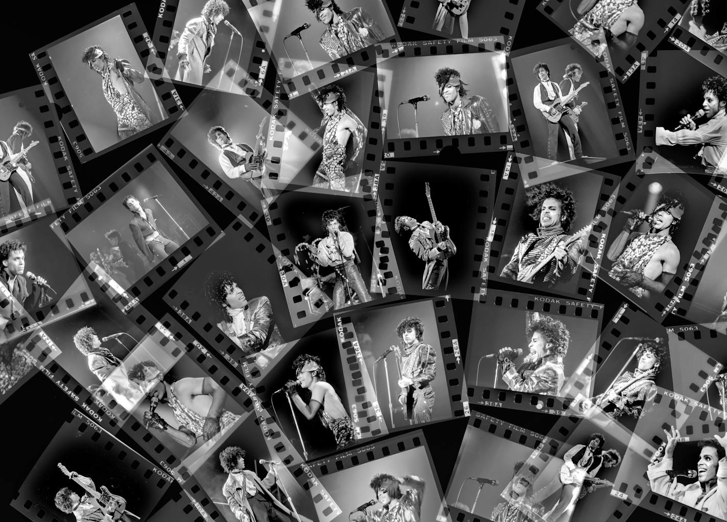 Outtakes of 1980s Prince concert photos by David Brewster.