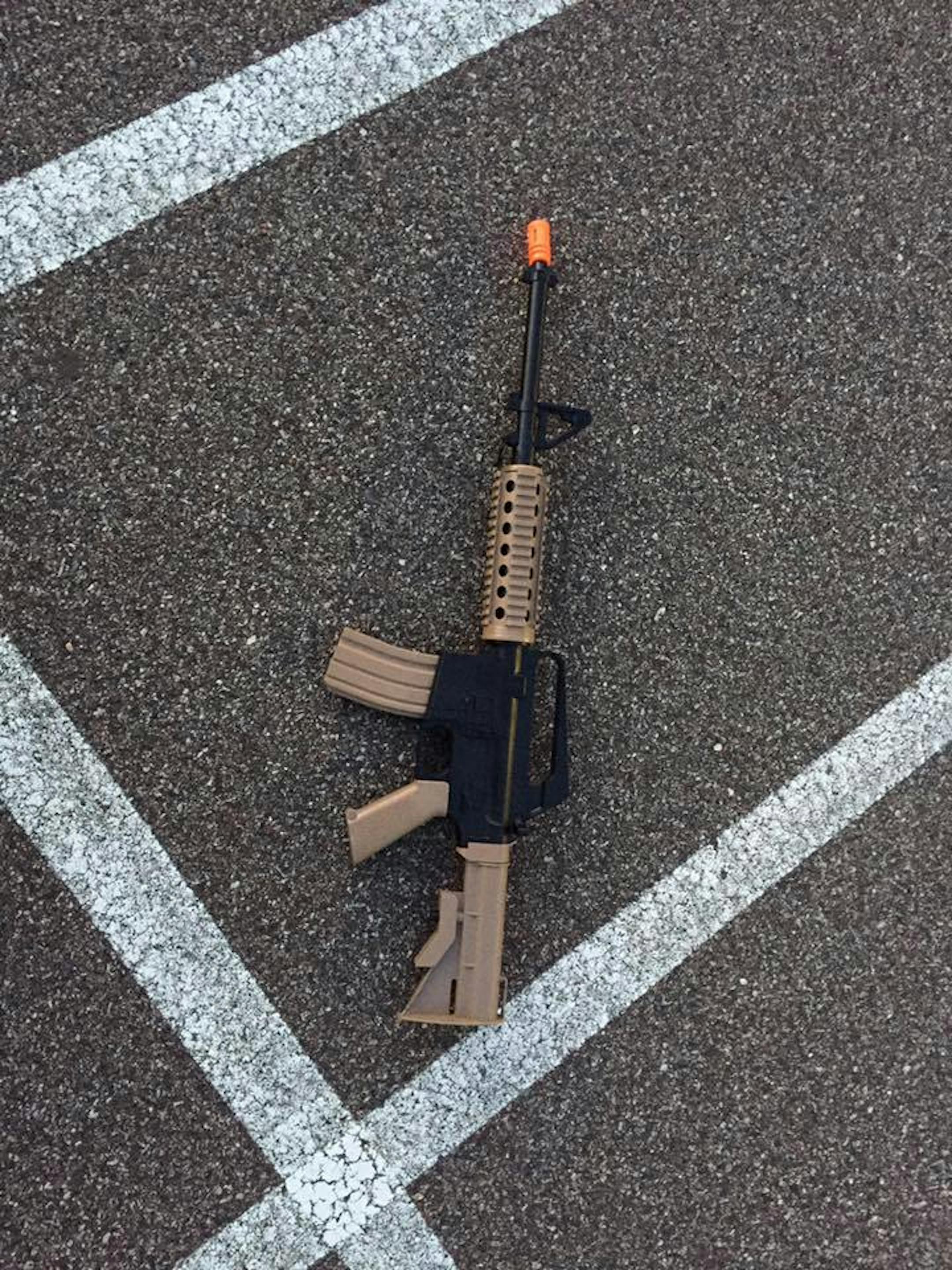 St. Louis Park police provided this photo of toy guns wielded Friday night by teens they encountered.