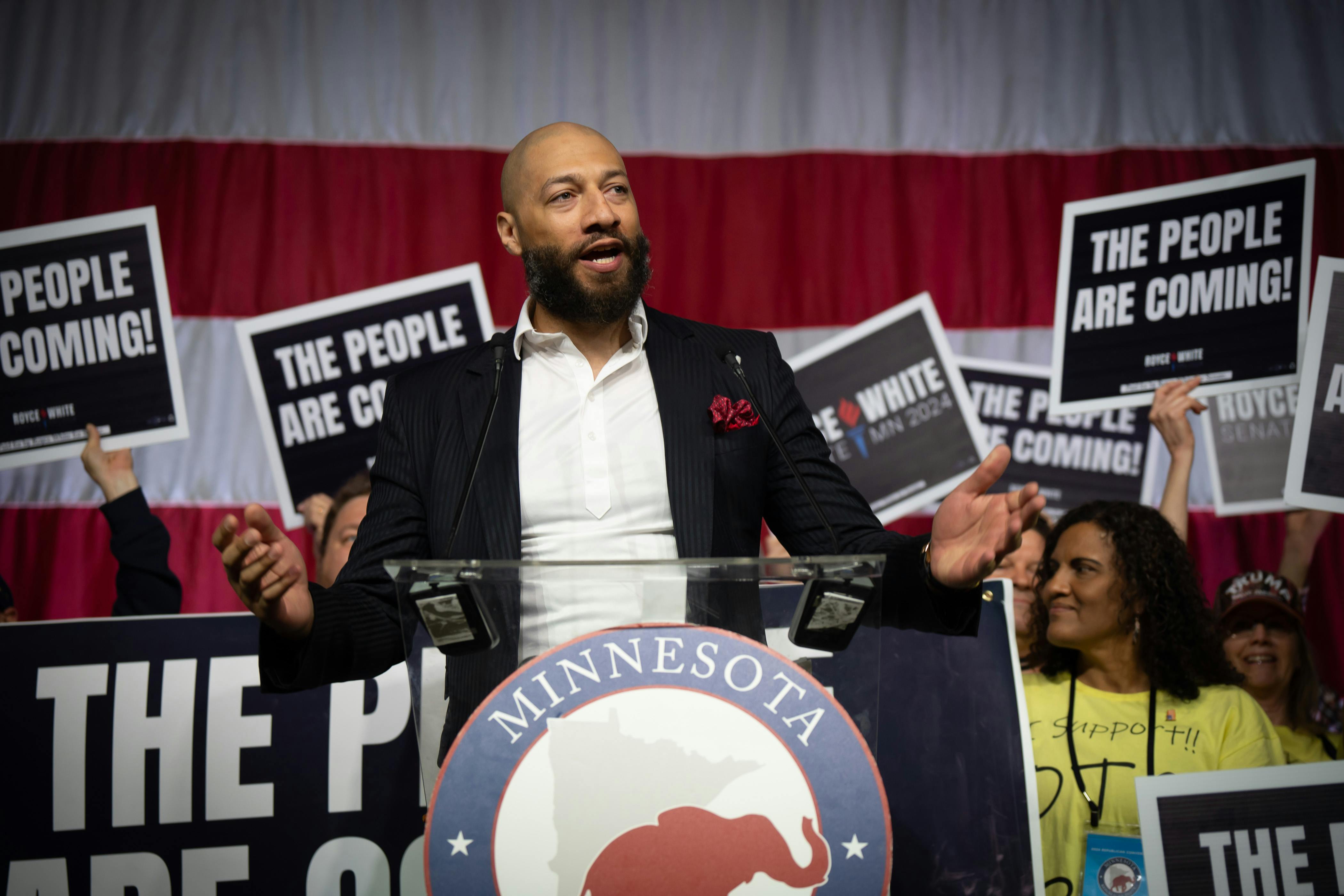 In a surprise, Minnesota Republicans back Royce White to run against Amy Klobuchar