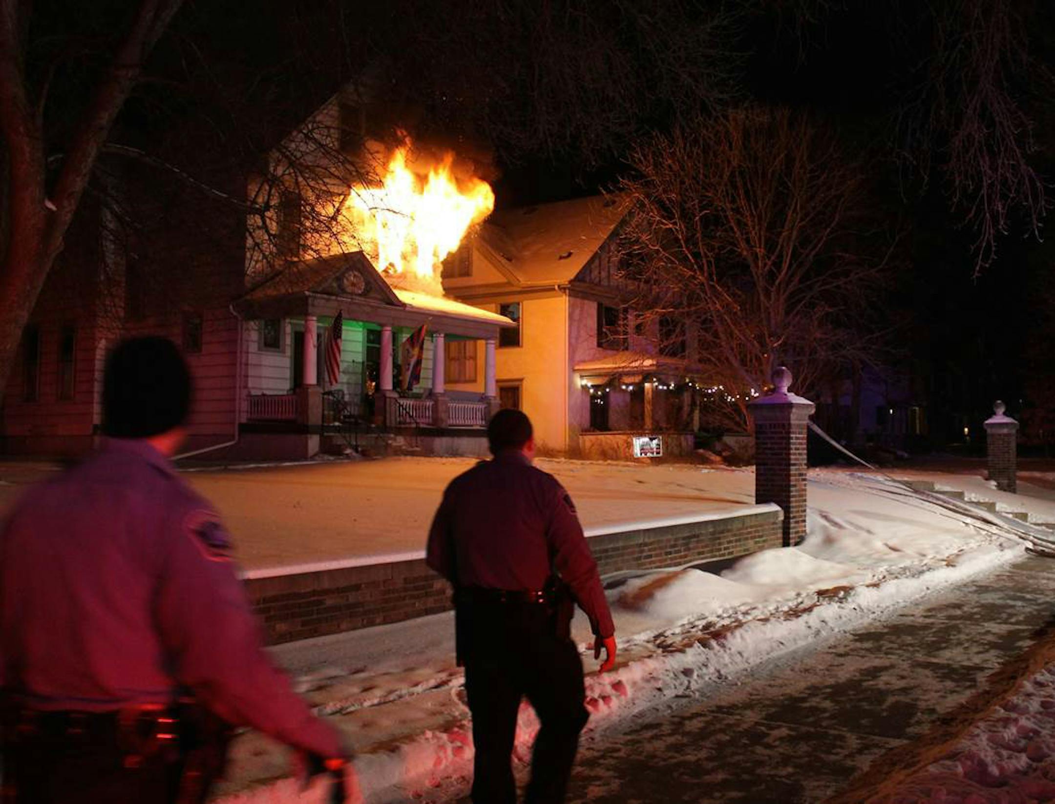PHOTO BY DAVID PREMACK. A victim died in this fire that broke at a house in the 2400 block of Pleasant Ave.