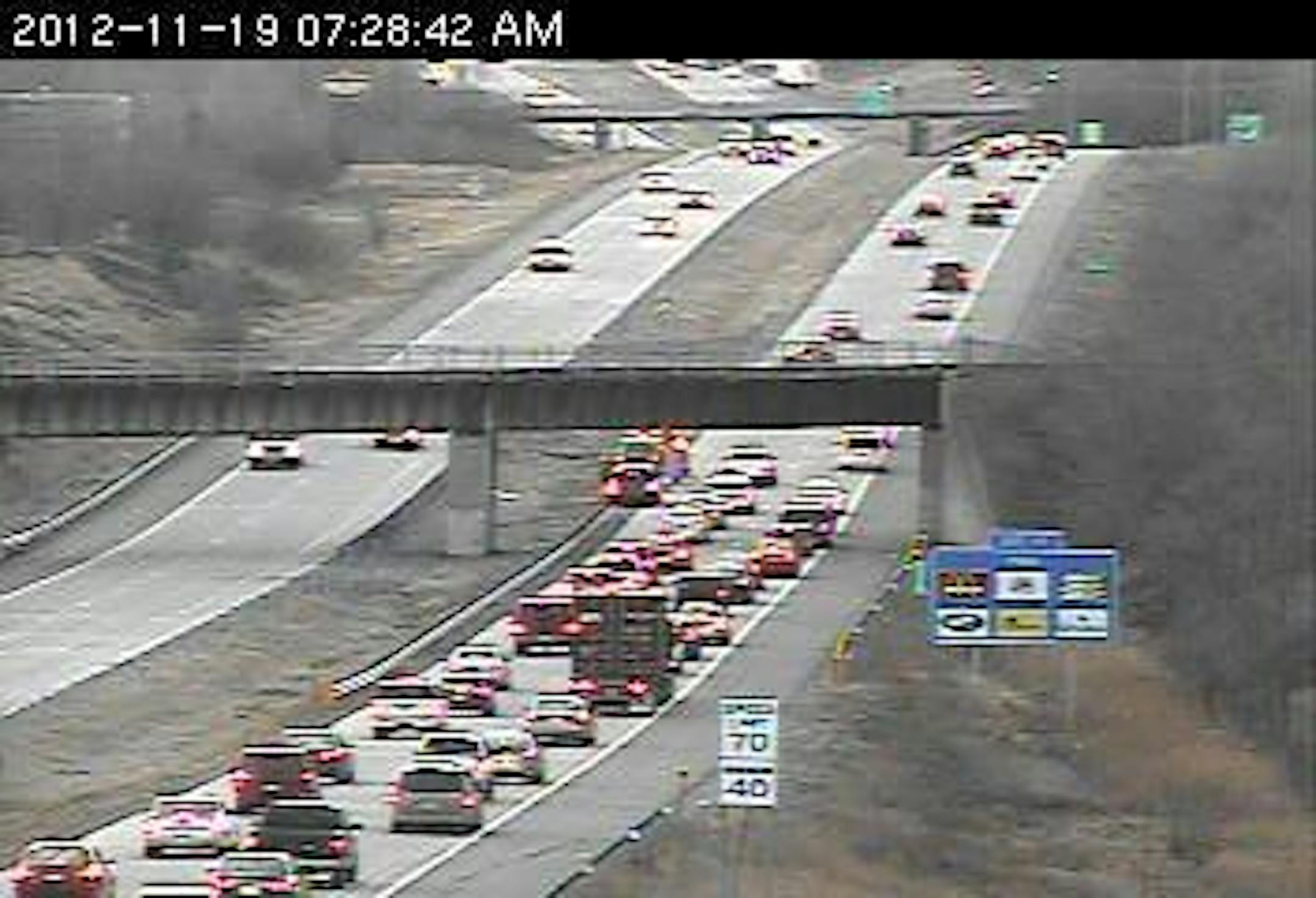 The scene at 35E and County 96