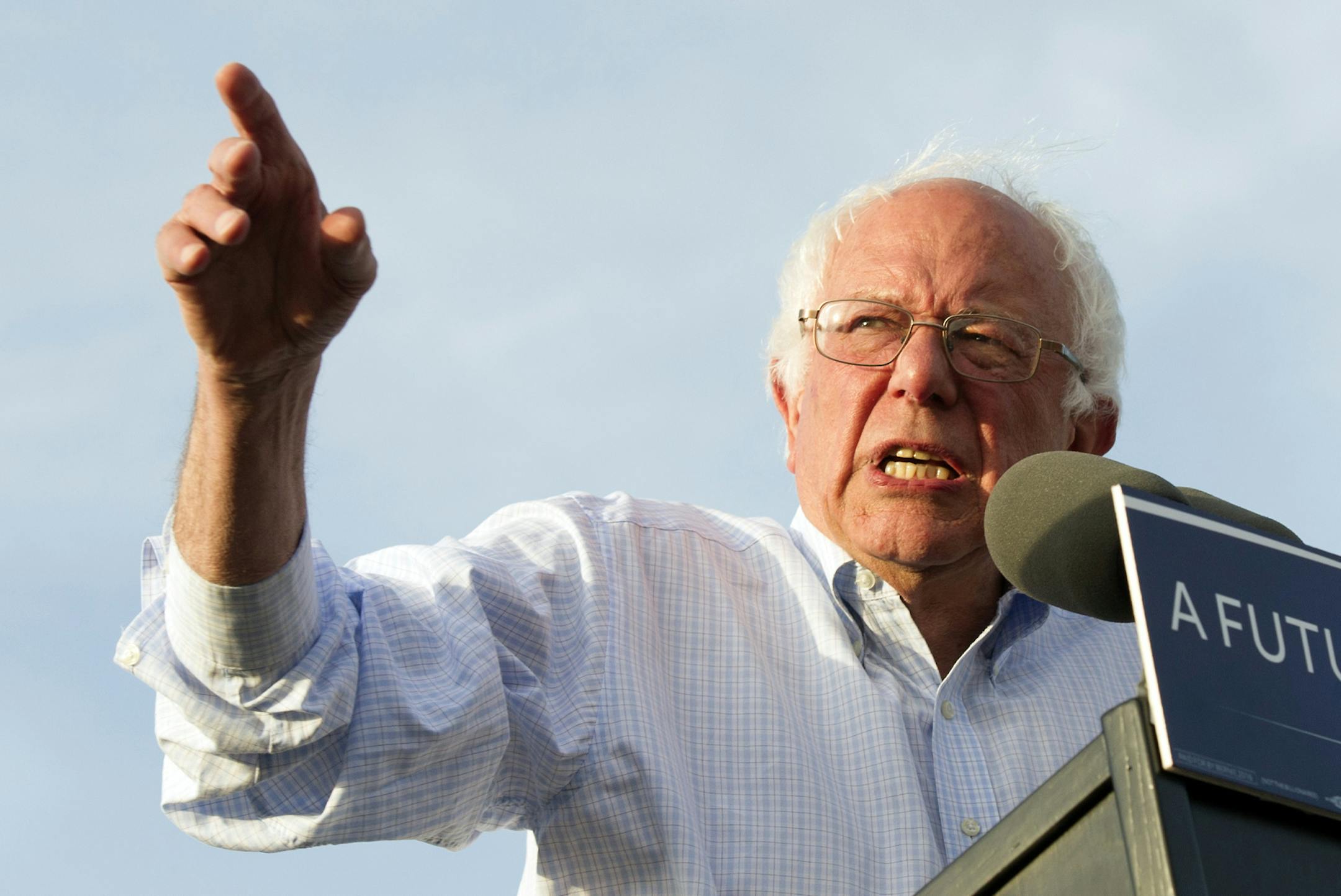 In this June 9, 2016 photo, Democratic presidential candidate Sen. Bernie Sanders, I-Vt., speaks at a rally in Washington. Sandersí ìMedicare for allî plan seems even less likely now that heís all but out of the race for the Democratic presidential nomination, but thereís a way that he and Hillary Clinton could still find common ground on government-sponsored health care. (AP Photo/Cliff Owen)