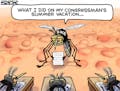 Sack cartoon: Update from a Zika-transmitting mosquito