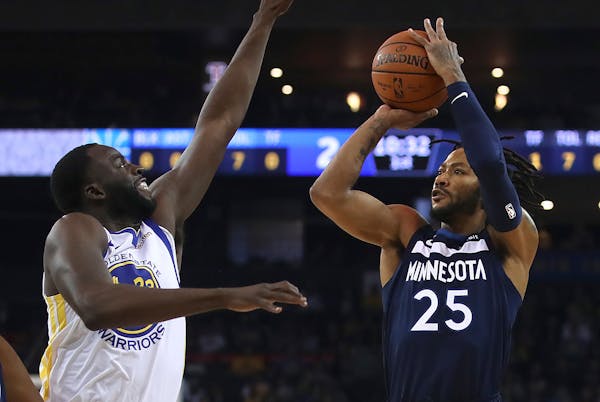 The Wolves' Derrick Rose is learning to adjust his game from being a point guard to being a shooting guard, sharing the backcourt with Jeff Teague.