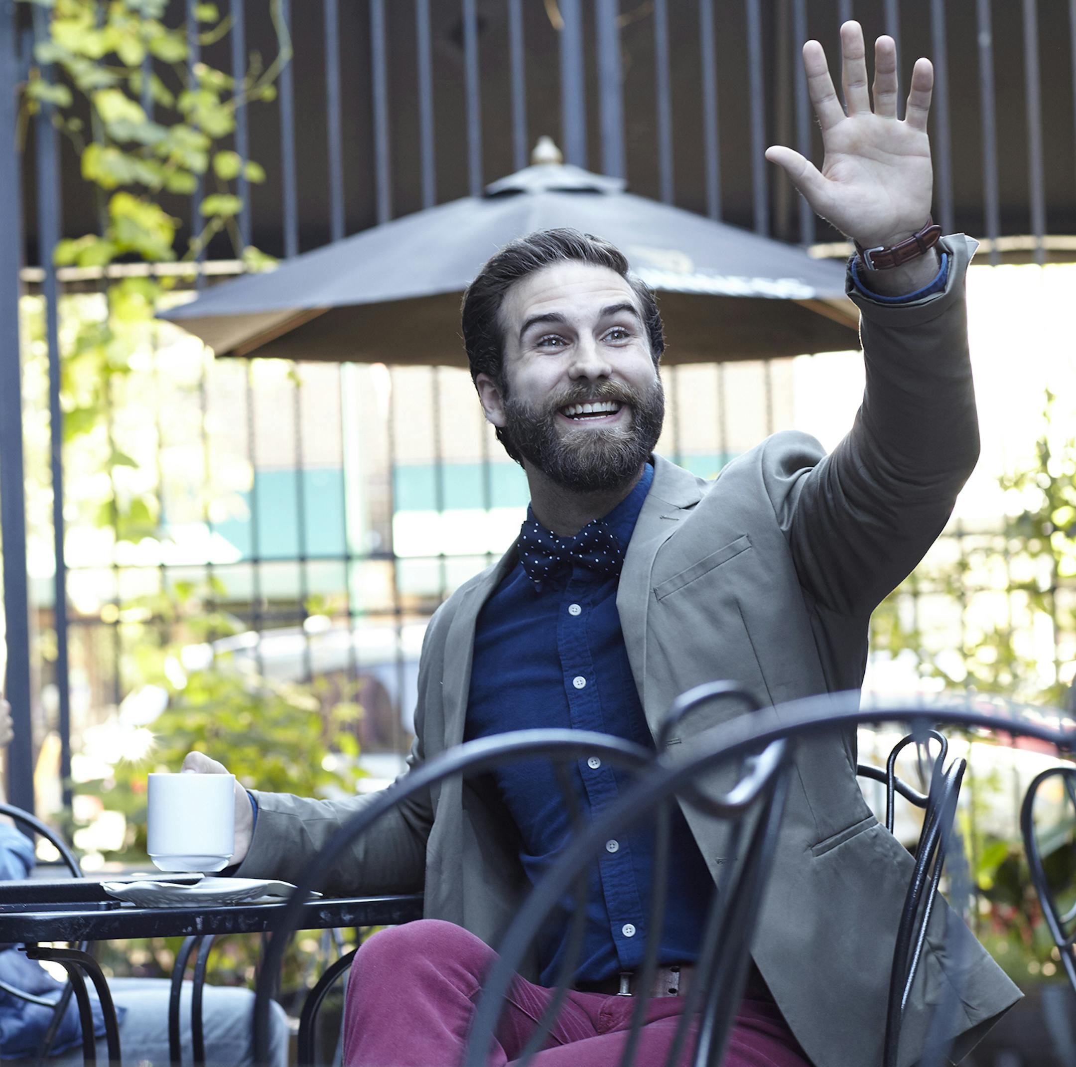 Michael Wieser as Zachary in "Le Switch" at the Jungle. PHOTO CREDIT: Courtesy of the Jungle Theater