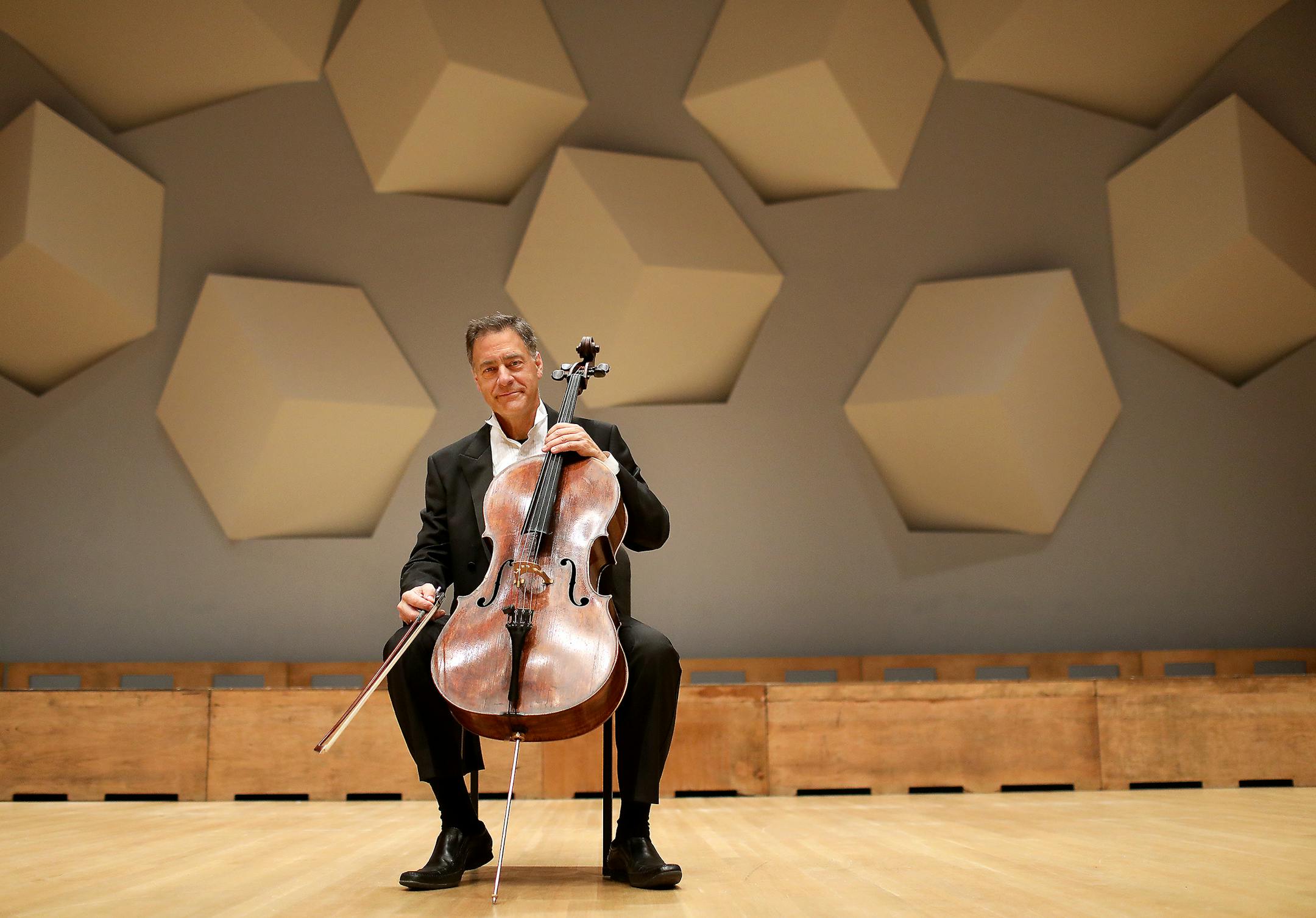 Minnesota Orchestra cellist Tony Ross at Orchestra Hall
