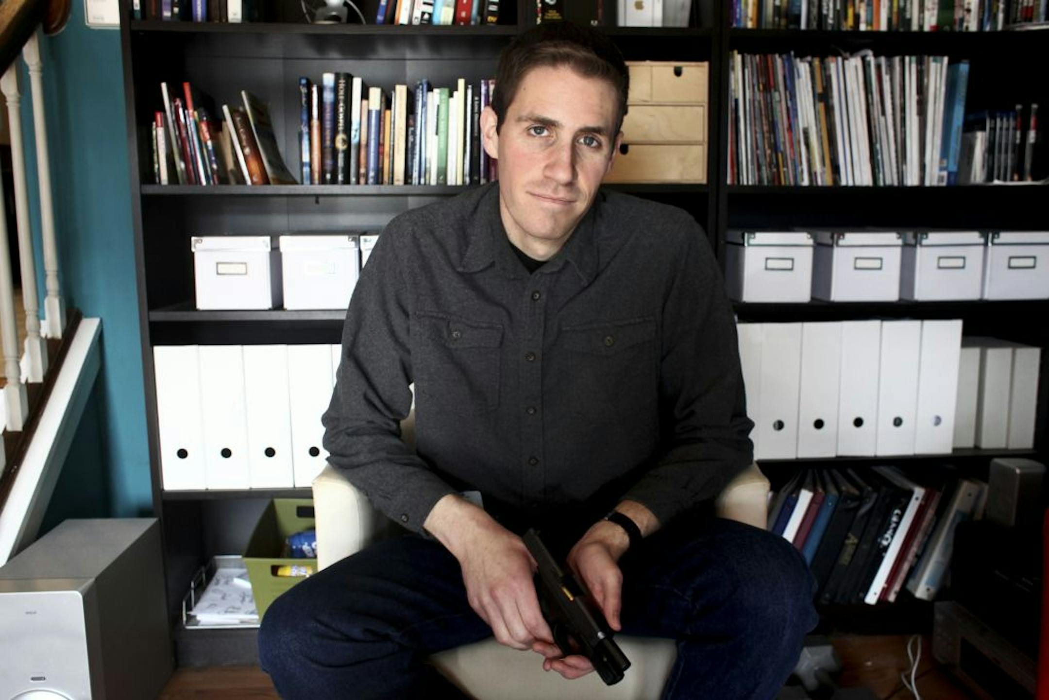 David Burnett, a spokesman for Students for Concealed Carry, a group that has campaigned to overturn college gun bans in several states, in Nicholasville, Ky., Jan. 31, 2013. Though weapons are banned from most state colleges, their advocates have made inroads on the issue in a handful of states, most recently Colorado.