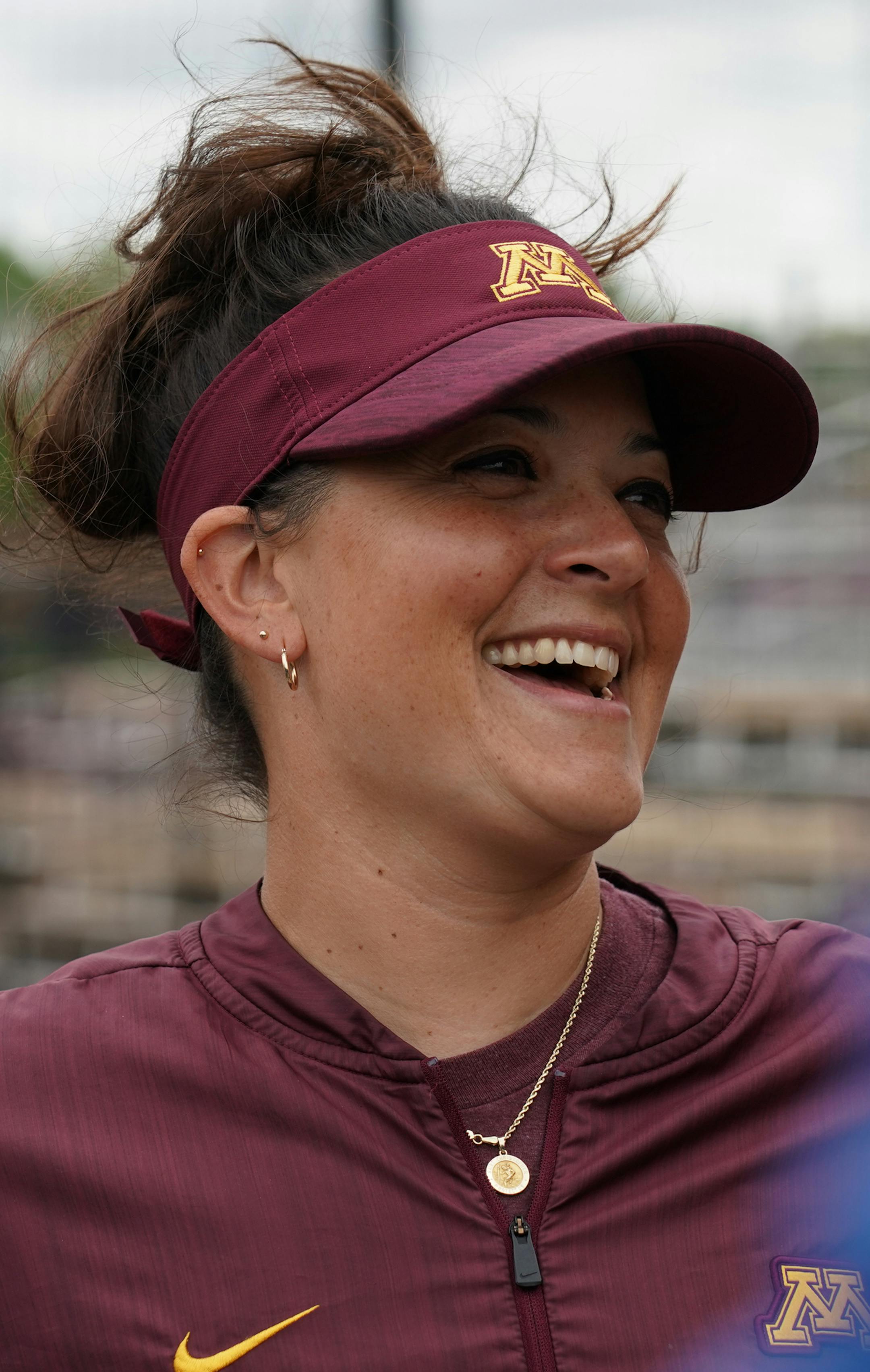 Second-year University of Minnesota softball coach Jamie Trachsel ] Shari L. Gross • shari.gross@startribune.com Second-year University of Minnesota softball coach Jamie Trachsel could be the one to finally get the Gophers over the hump and reach the College World Series. The Gophers face LSU in a Super Regional beginning Frida yat Jane Sage Cowles Stadium. Trachsel was photographed during media availability at the stadium on Thursday, May 23, 2019.