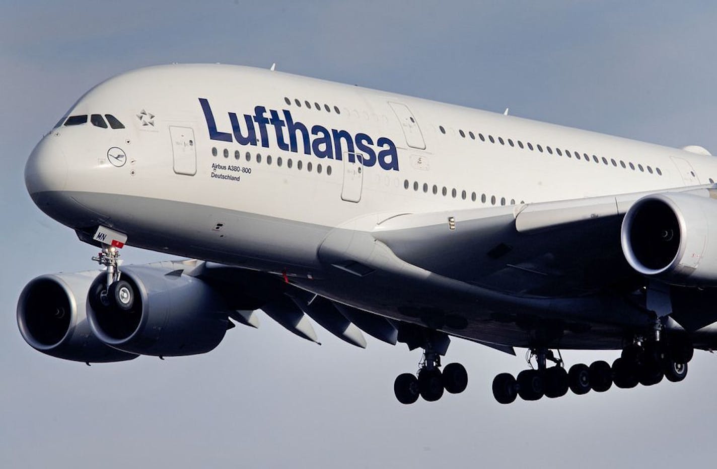 An Airbus A 380 of Lufthansa airline approaches the airport in Frankfurt, Germany, Thursday, Feb. 14, 2019. The European plane manufacturer Airbus said Thursday it will stop making its superjumbo A380 in 2021 for lack of customers, abandoning the world's biggest passenger jet and one of the aviation industry's most ambitious and most troubled endeavors.