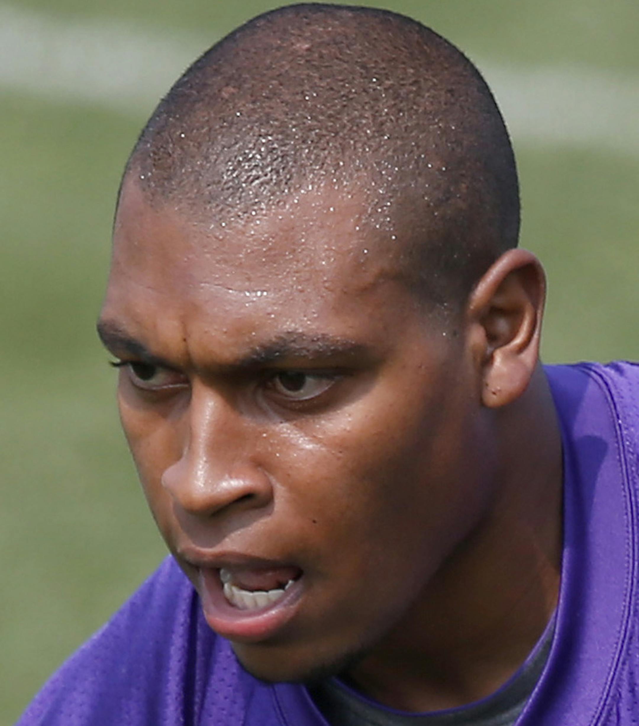 Minnesota Vikings Joe Banyard (23). ] CARLOS GONZALEZ cgonzalez@startribune.com - August 1, 2014 , Mankato, Minn., Minnesota State University, Mankato, Minnesota Vikings Training Camp, NFL, ORG XMIT: MIN1408031608481819