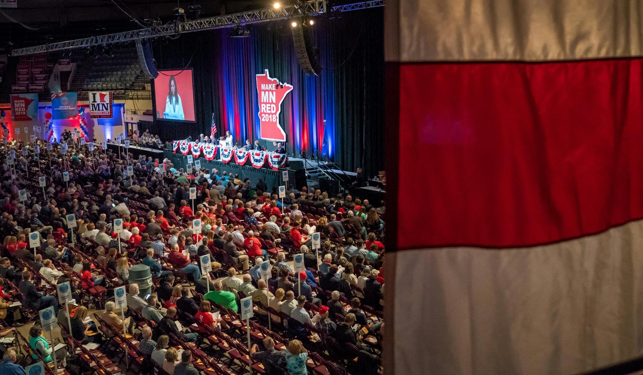 The Republican state convention in Duluth.