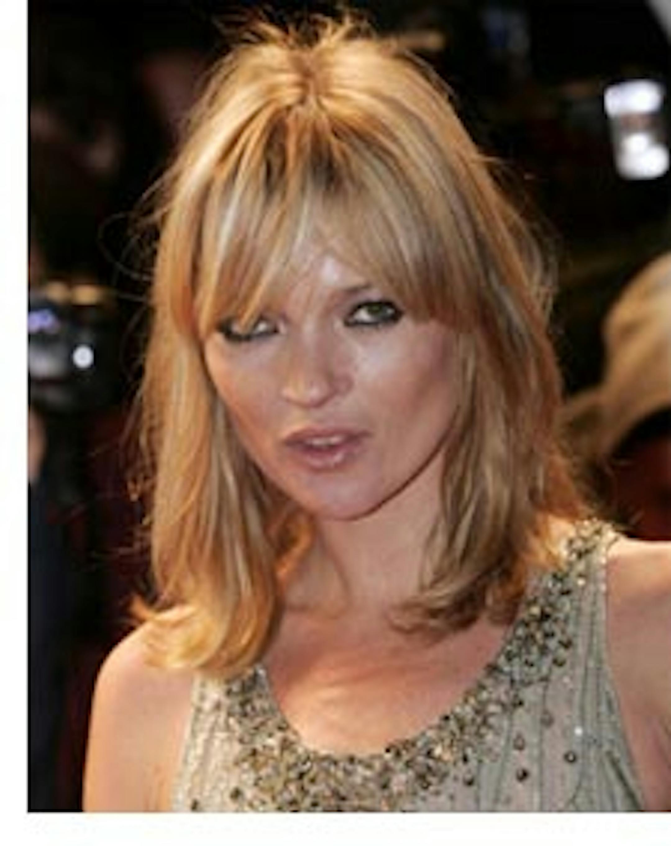 British model Kate Moss attends the Swarovski Fashion Rocks, held at the Royal Albert Hall, London, Thursday, Oct. 18, 2007. (AP Photo/Nathan Strange)