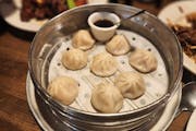 Soup dumplings from Teahouse in Plymouth.