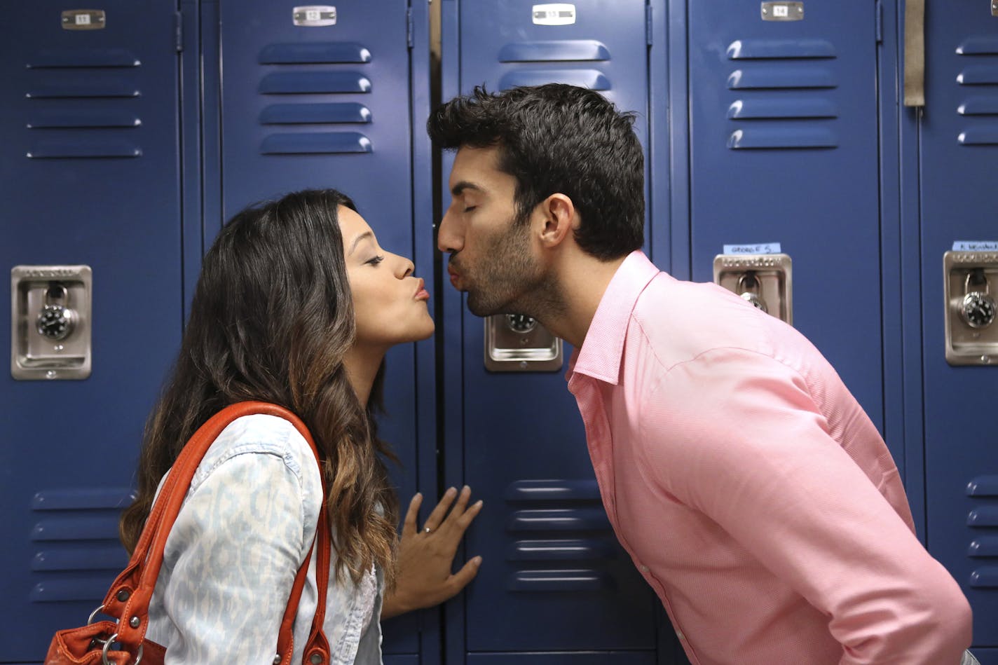 Gina Rodriguez as Jane and Justin Baldoni as Rafael in "Jane the Virgin."