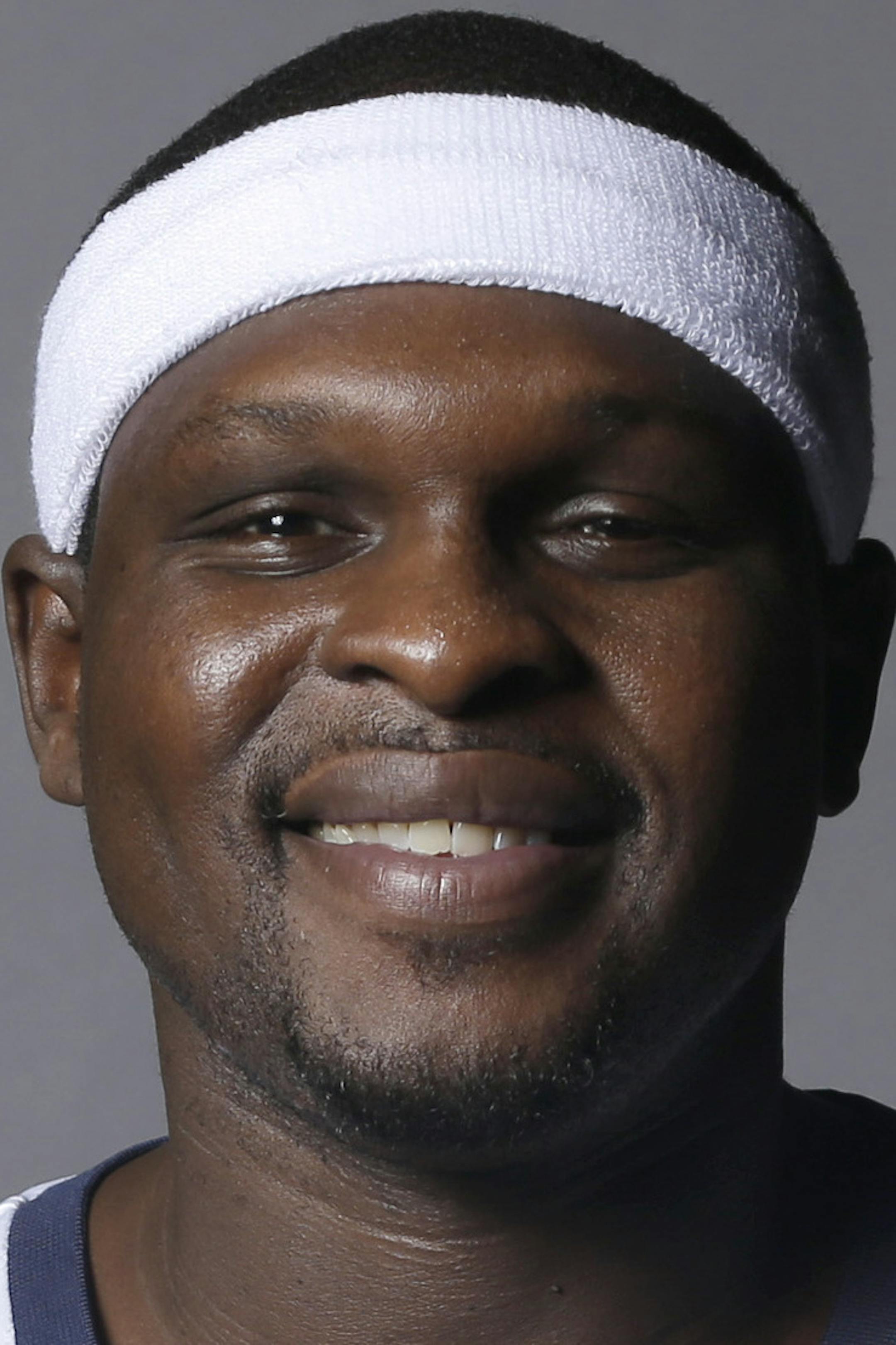 Memphis Grizzlies' Zach Randolph poses at the team's NBA basketball media day in Memphis, Tenn., Monday, Sept. 30, 2013. (AP Photo/Danny Johnston) ORG XMIT: NYOTK