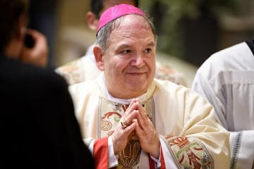 Archbishop Bernard Hebda is installed as archbishop of St. Paul and Minneapolis. Historic ceremony at St. Paul Cathedral.