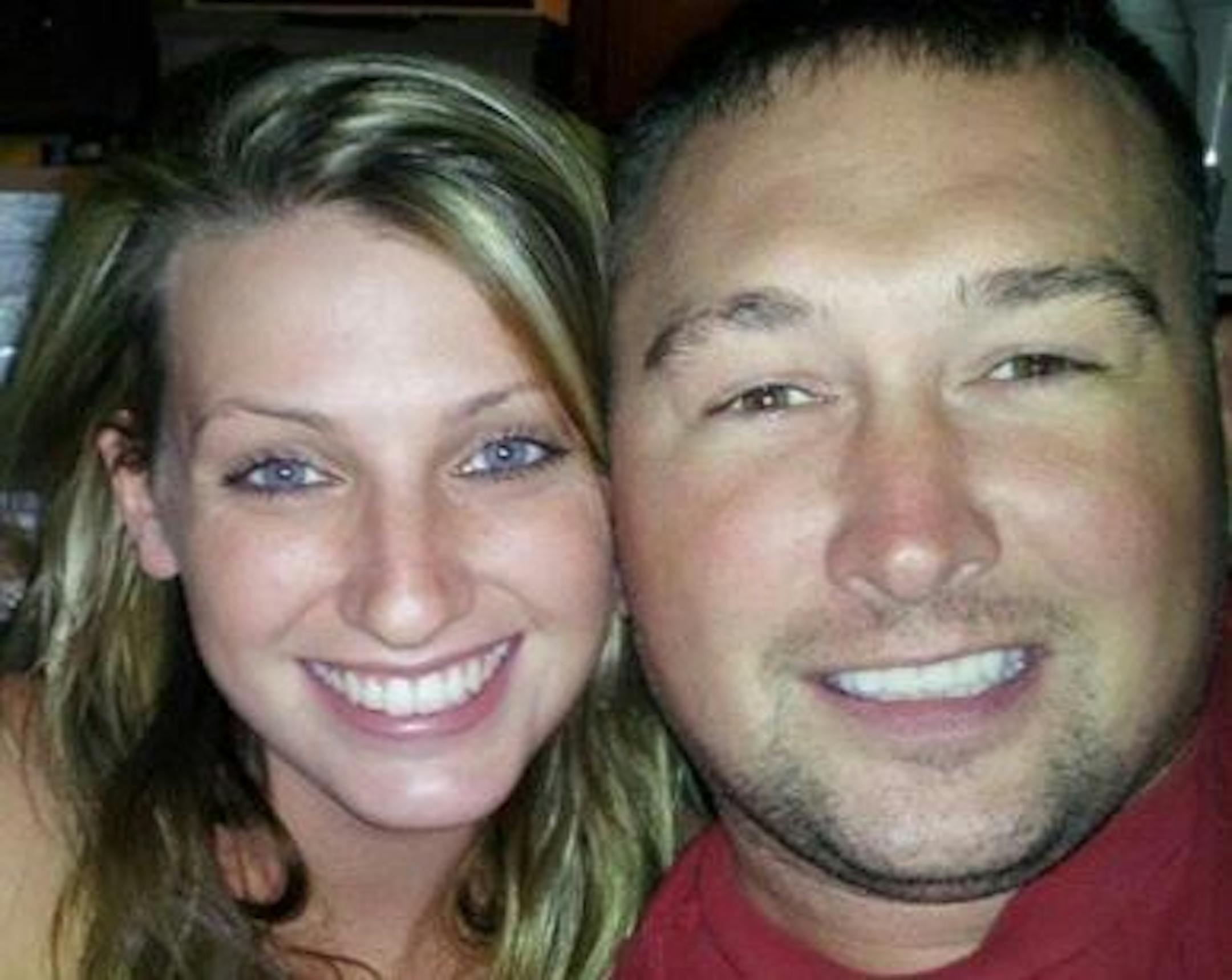 A photo of Tori Henderson and boyfriend Thomas Mergens is on a flier announcing a fundraiser at the tavern where she worked.