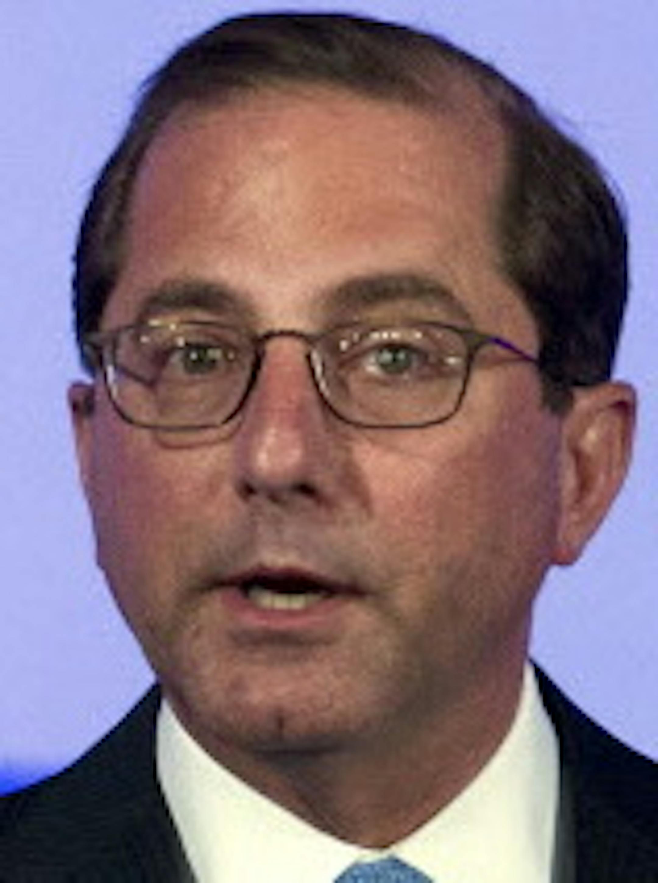 Department of Health and Human Services Secretary Alex Azar speak during the panel The Opioid Crisis, at the National Governor Association 2018 winter meeting, on Saturday, Feb. 24, 2018, in Washington. (AP Photo/Jose Luis Magana)