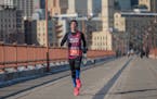 Star Tribune Vikings reporter Ben Goessling competes in the Hot Dash 10K on March 23 in Minneapolis. He will run his first Boston Marathon on Monday.