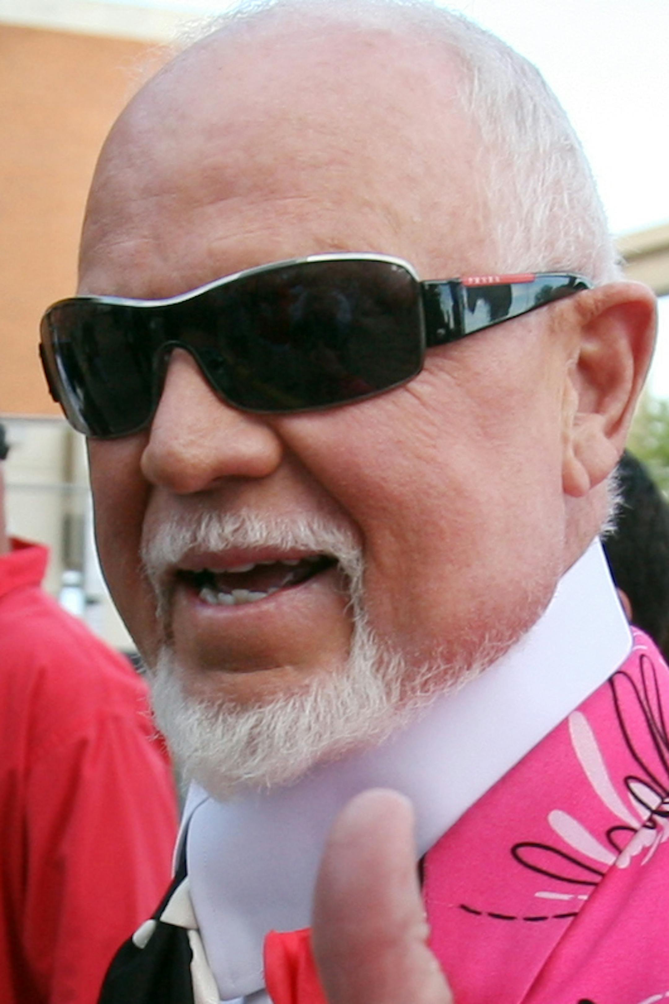 Don Cherry, announcer on CBC's "Hockey Night in Canada," arrives for Game 2 of the NHL hockey Stanley Cup finals between the Pittsburgh Penguins and the Detroit Red Wings in Detroit, Sunday, May 31, 2009. ORG XMIT: MIMH102