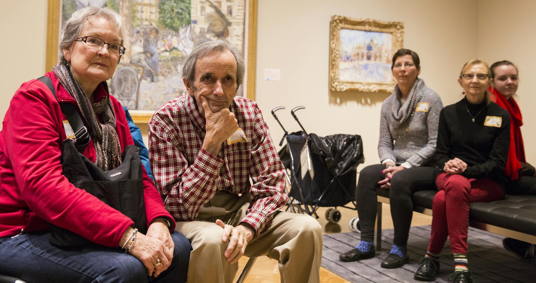 Linda and Tom Crosby participated in a Discovery Your Story tour at the Minneapolis Institute of Art on Dec. 8.