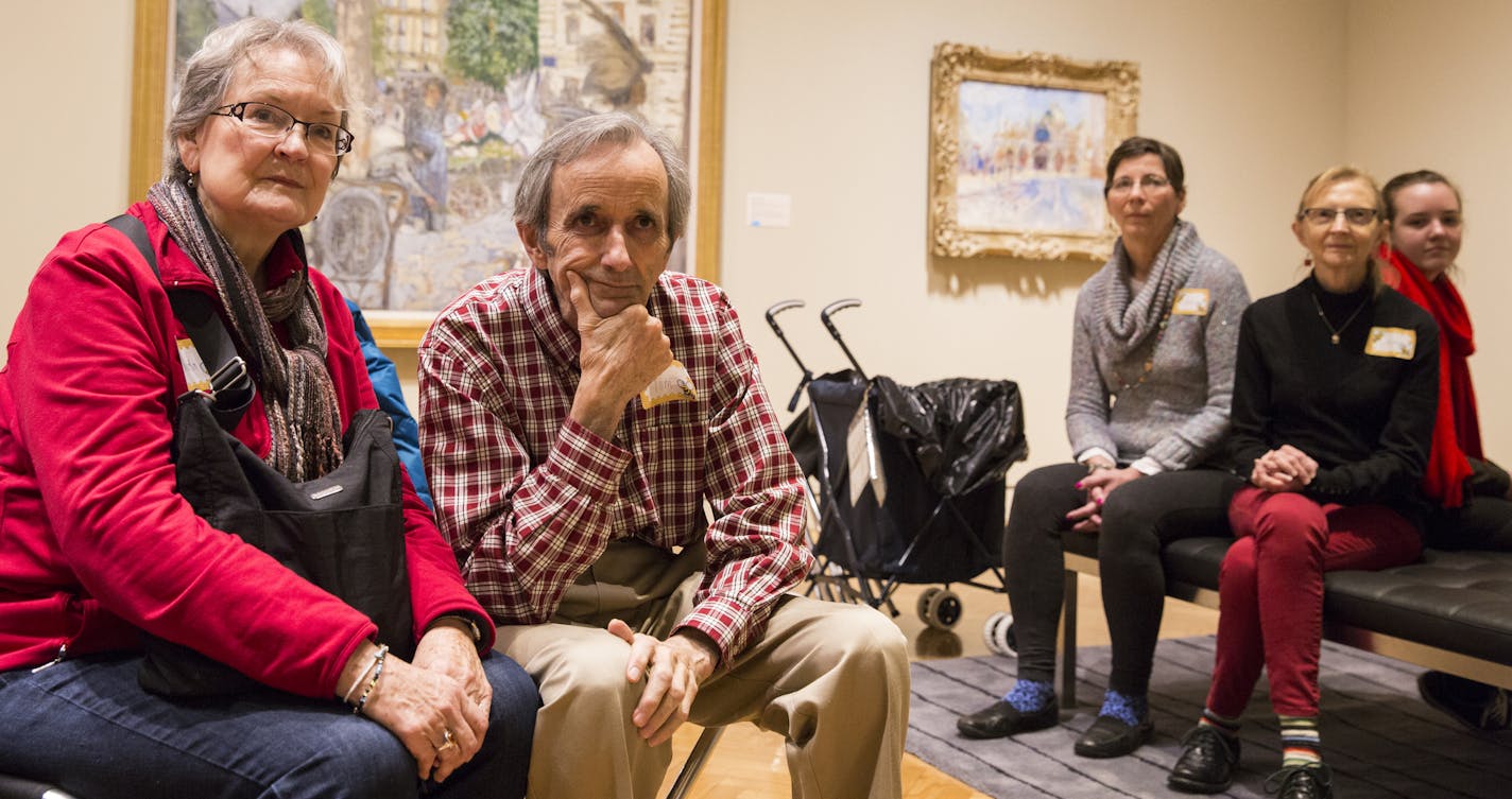 Linda and Tom Crosby participated in a Discovery Your Story tour at the Minneapolis Institute of Art on Dec. 8.