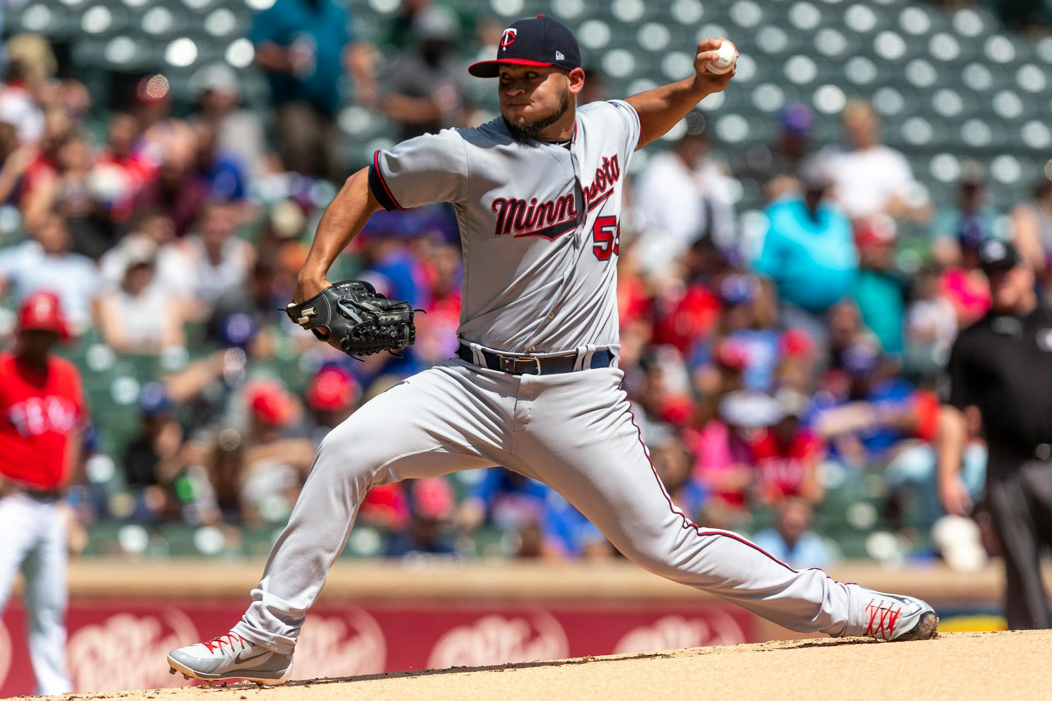 Lefthander Gabriel Moya was the "opener," instead of the starter, for the Twins against the Rangers on Sunday. He pitched one inning, giving up two runs in an eventual 18-4 loss.