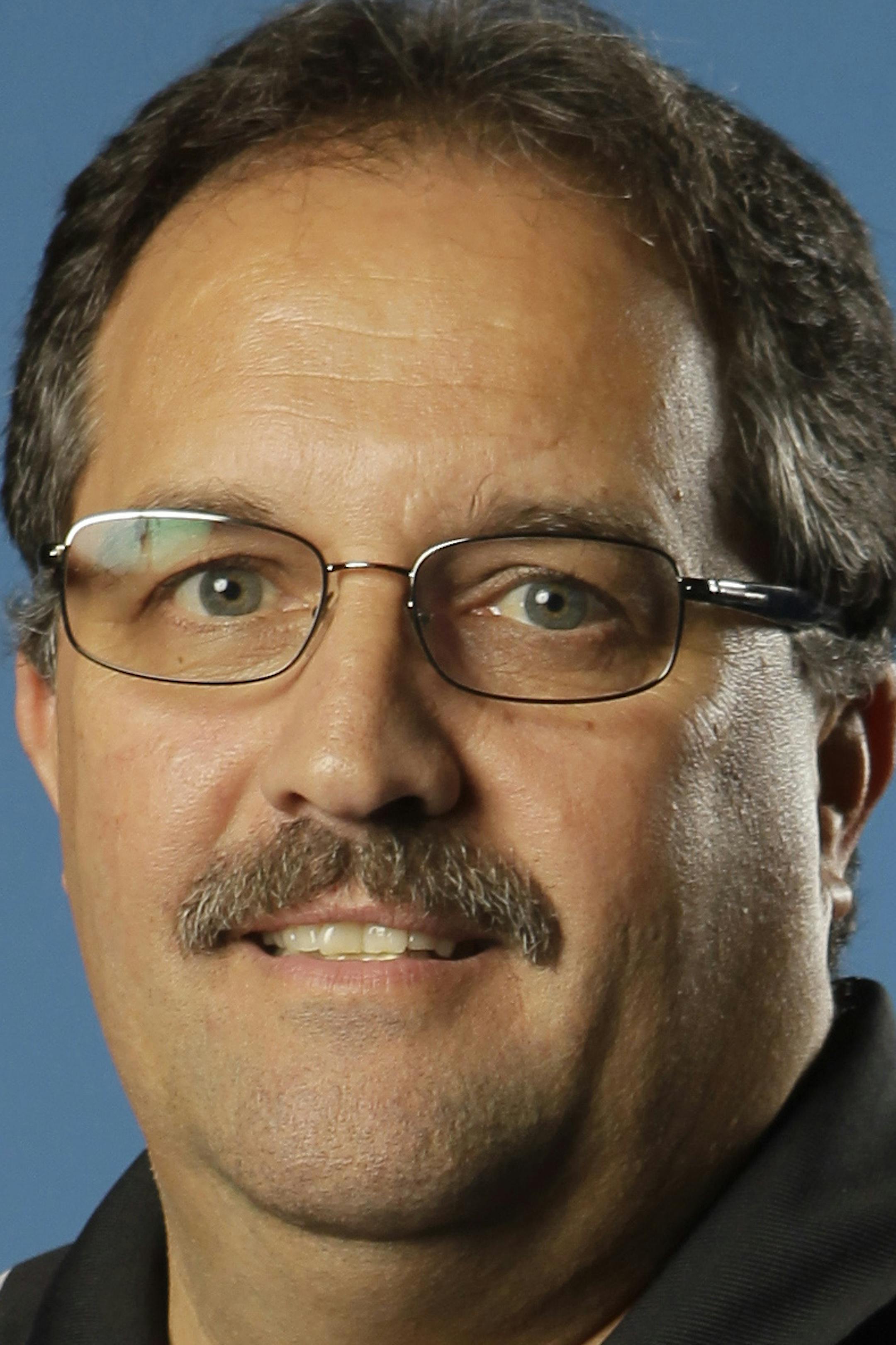 Orlando Magic head coach Stan Van Gundy poses for a photo during the teams NBA basketball media day, Monday, Dec. 12, 2011, in Orlando, Fla. (AP Photo/John Raoux) ORG XMIT: NYEOTK