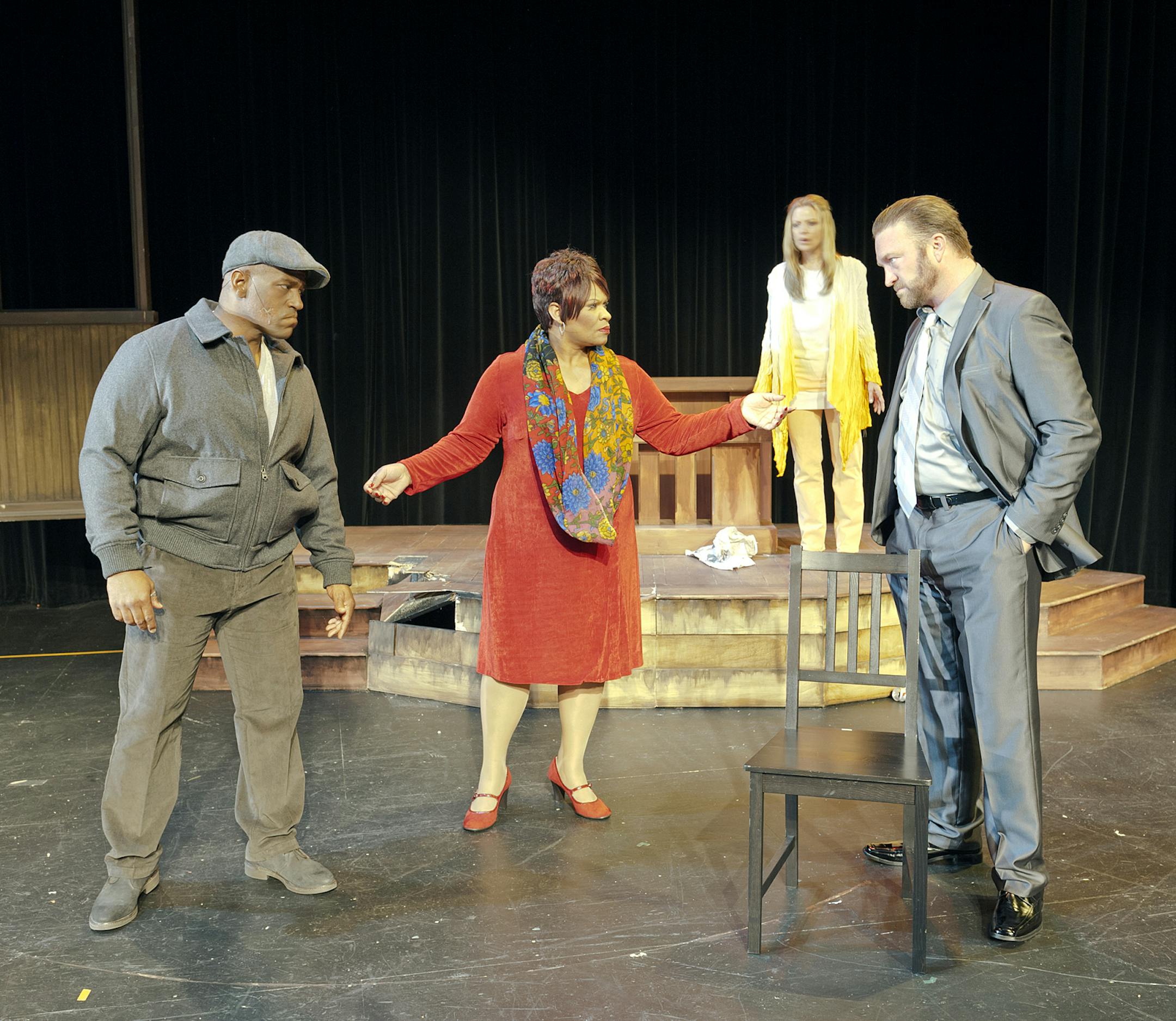 Julis Collins - David; Jevetta Steele - Cally; Larry Bagby - Brent; Jana Anderson - Aurelia credit: Glenn D. Griffin