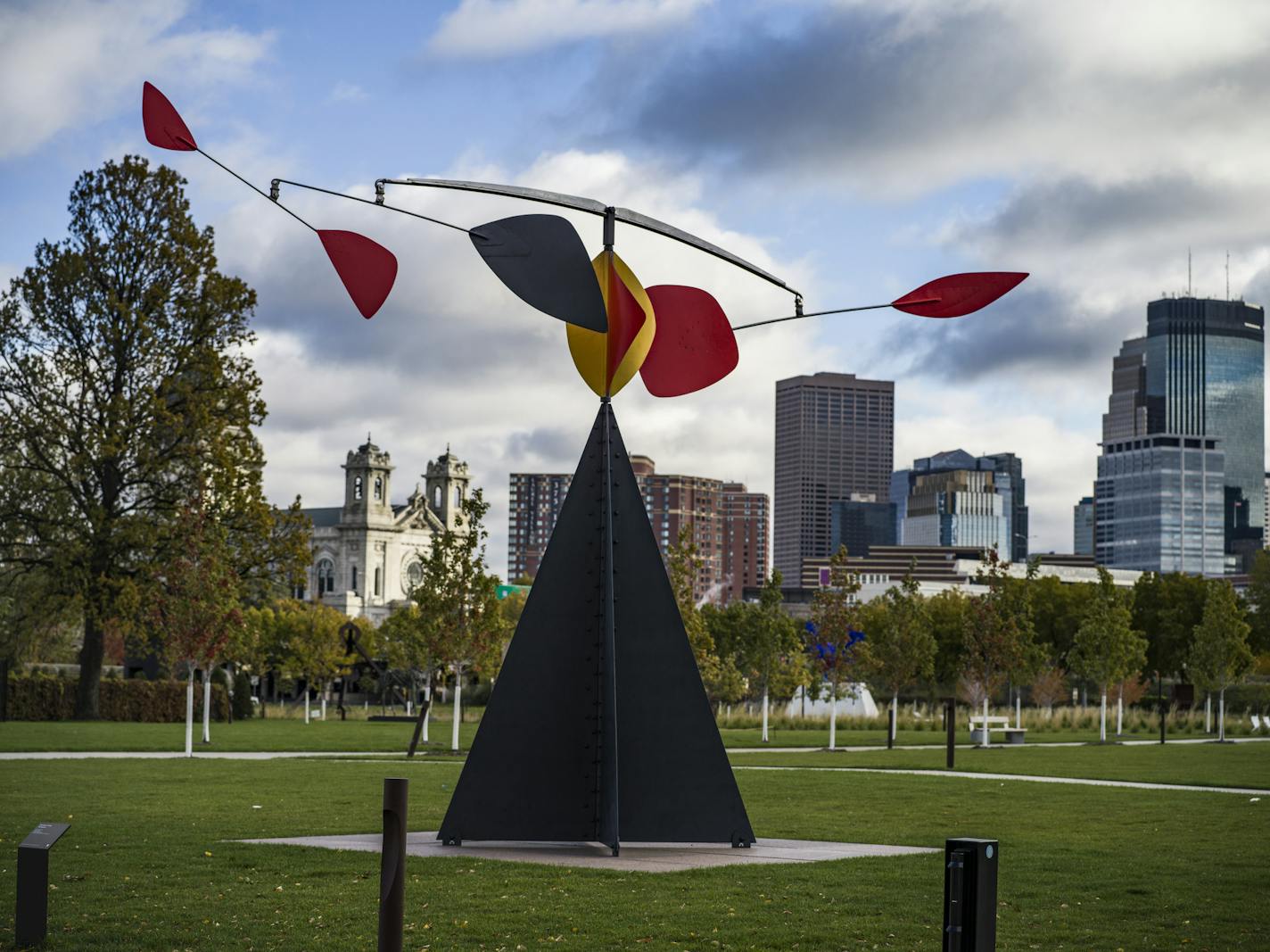 "The Spinner," a Calder sculpture commissioned by Dayton's department store in downtown Minneapolis, has ended up in an overlooked location at the Minneapolis Sculpture Garden.