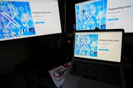 FILE - Computer monitors and a laptop display the X, formerly known as Twitter, sign-in page, July 24, 2023, in Belgrade, Serbia. X's engineering team