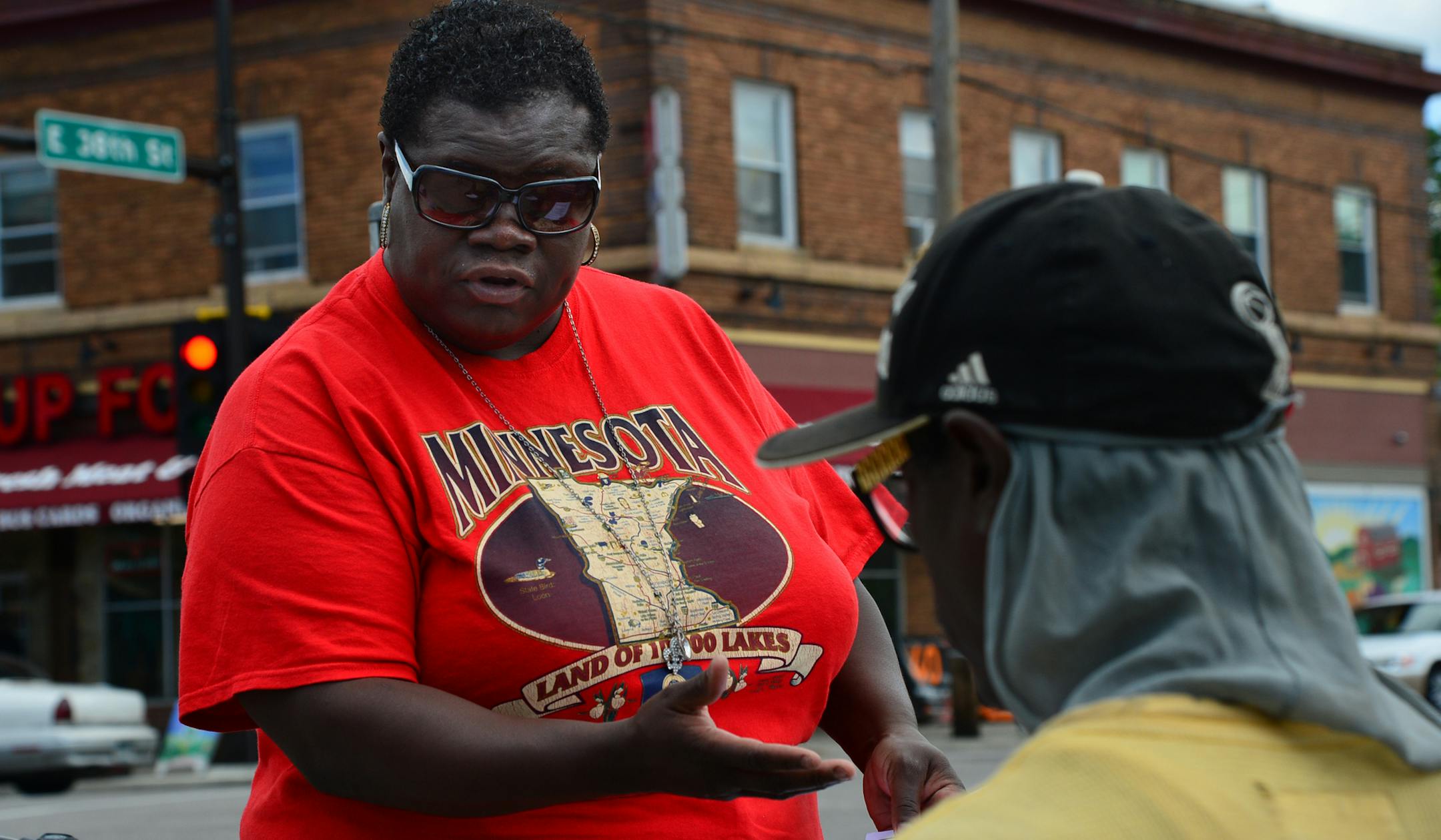 At her events, Ticiea Fletcher distributes fliers to inform people about the dangers of lead poisoning in the home. In 2009, both of her children were found with high levels of lead in their blood.