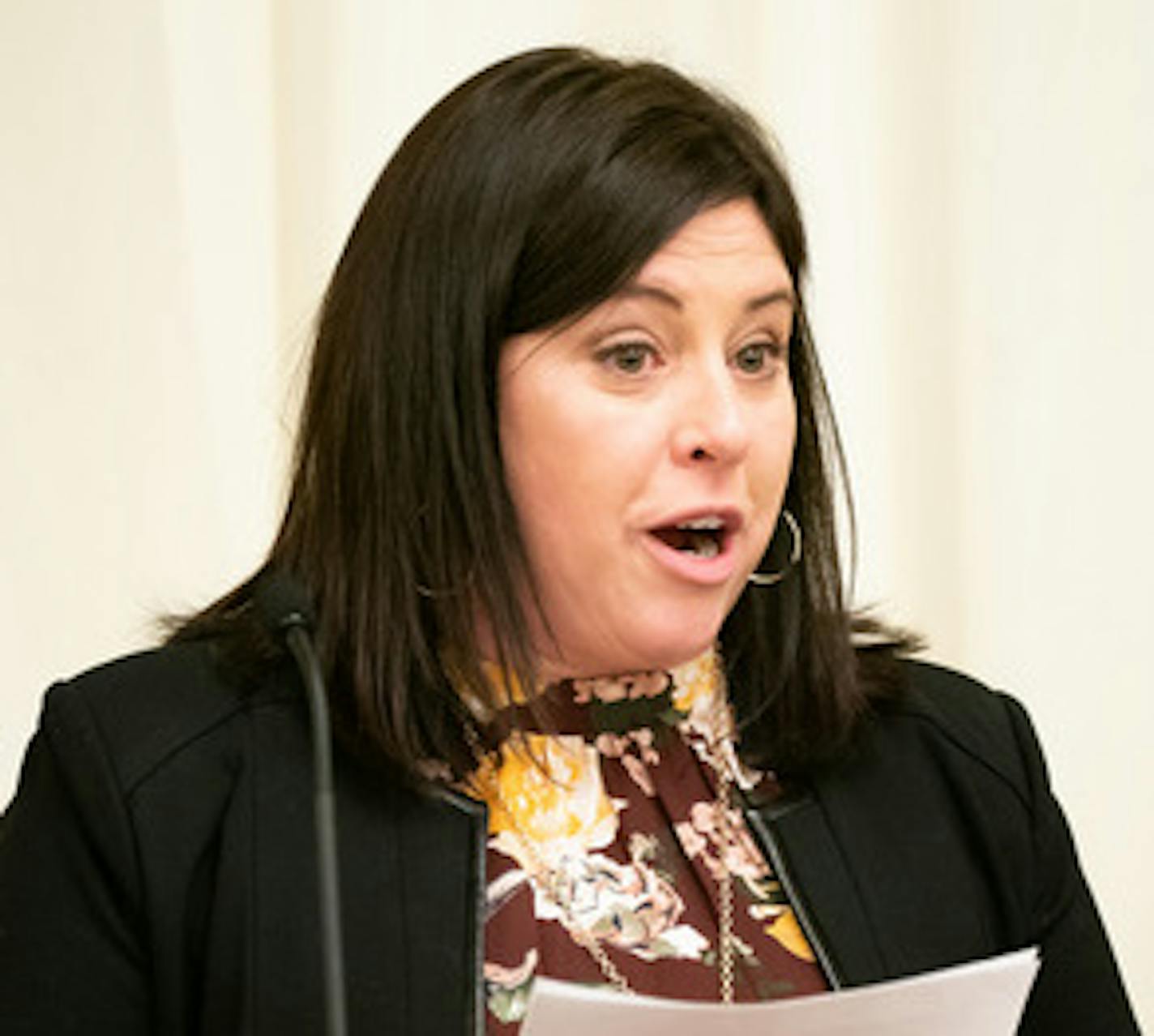 Jenny Heger Teeson spoke about having her then husband drug her, rape her and record the whole thing. She testified for a bill that would remove the marital rape exception in current state law. ] GLEN STUBBE &#x2022; glen.stubbe@startribune.com Tuesday, January 29, 2019 The Public Safety and Criminal Justice Reform Finance and Policy Committee met to hear a presentation of the Attorney General's working group on sexual assault recommendations.