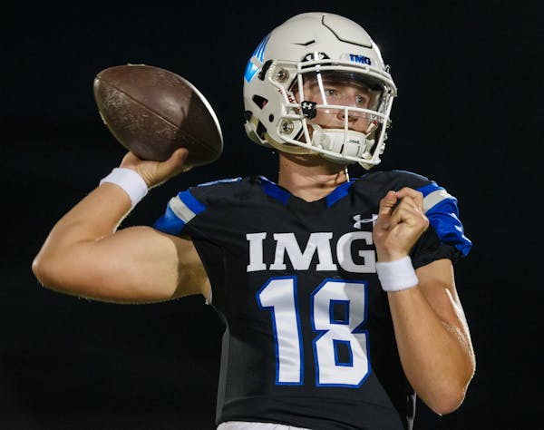 IMG Academy's Zack Annexstad will enroll at Minnesota next month. He hopes to become the Gophers' starting quarterback.