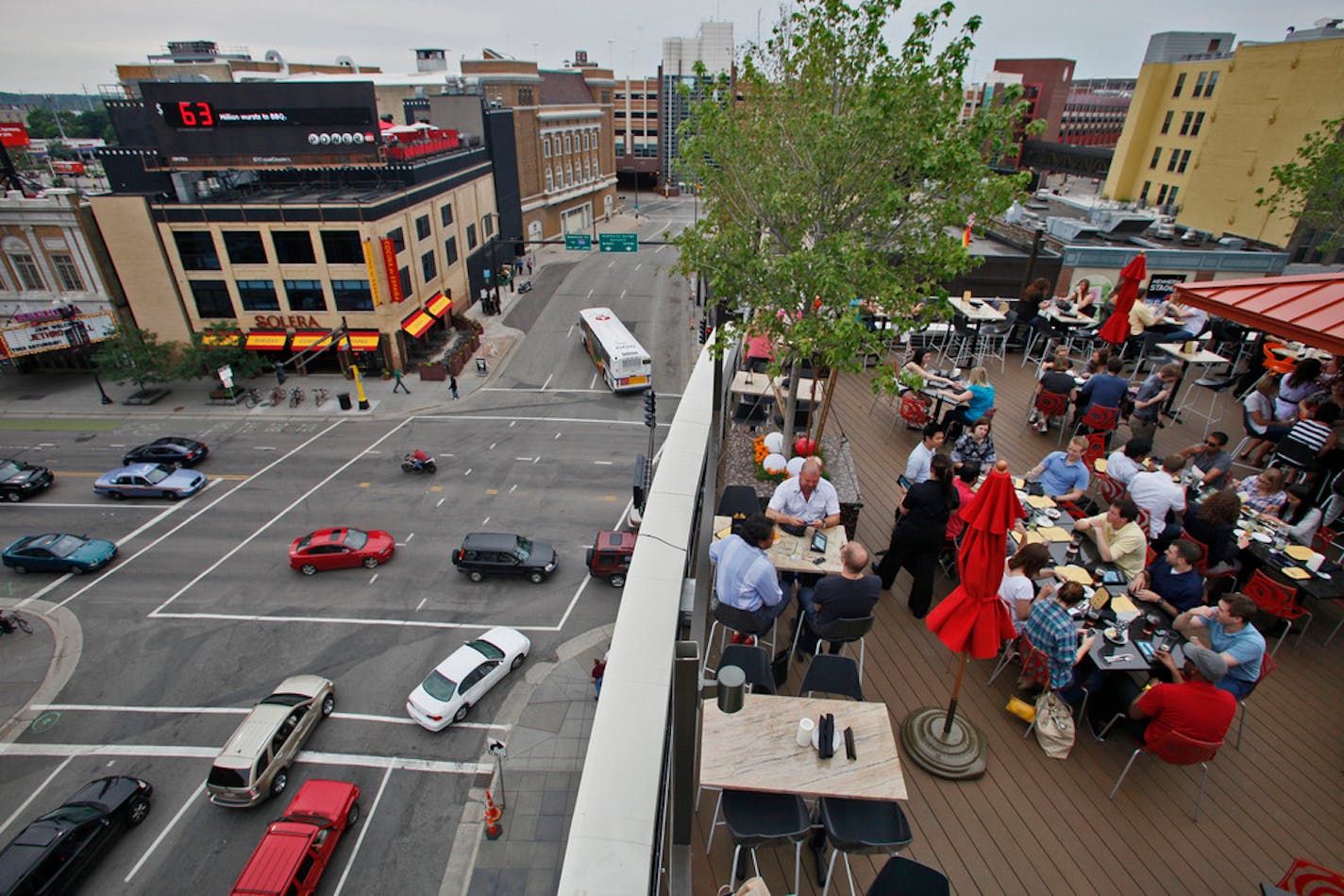 Crave rooftop patio in downtown Minneapolis, pictured in this file photo.