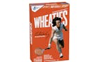 This handout provided by General Mills shows a Wheaties box featuring Billie Jean King. Billie Jean King is a 39-time Grand Slam champion and an equal