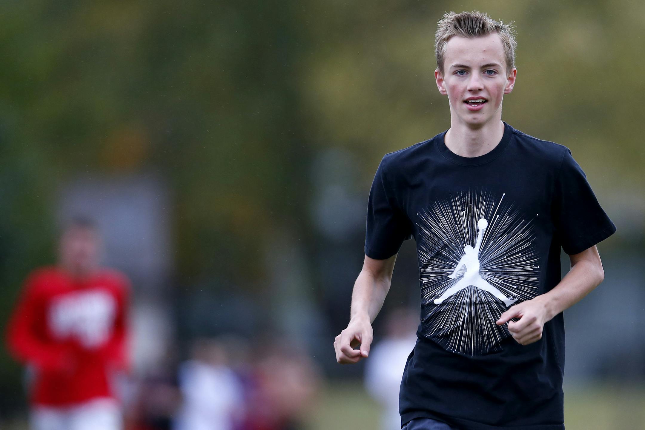 Centennial cross-country runner Reed Kurak. ] CARLOS GONZALEZ cgonzalez@startribune.com - October 12, 2015, Circle Pines, MN, Centennial cross-country runner Reed Kurak. A talented, quiet runner finding his form after starting the season with encephalitis and Lyme's disease