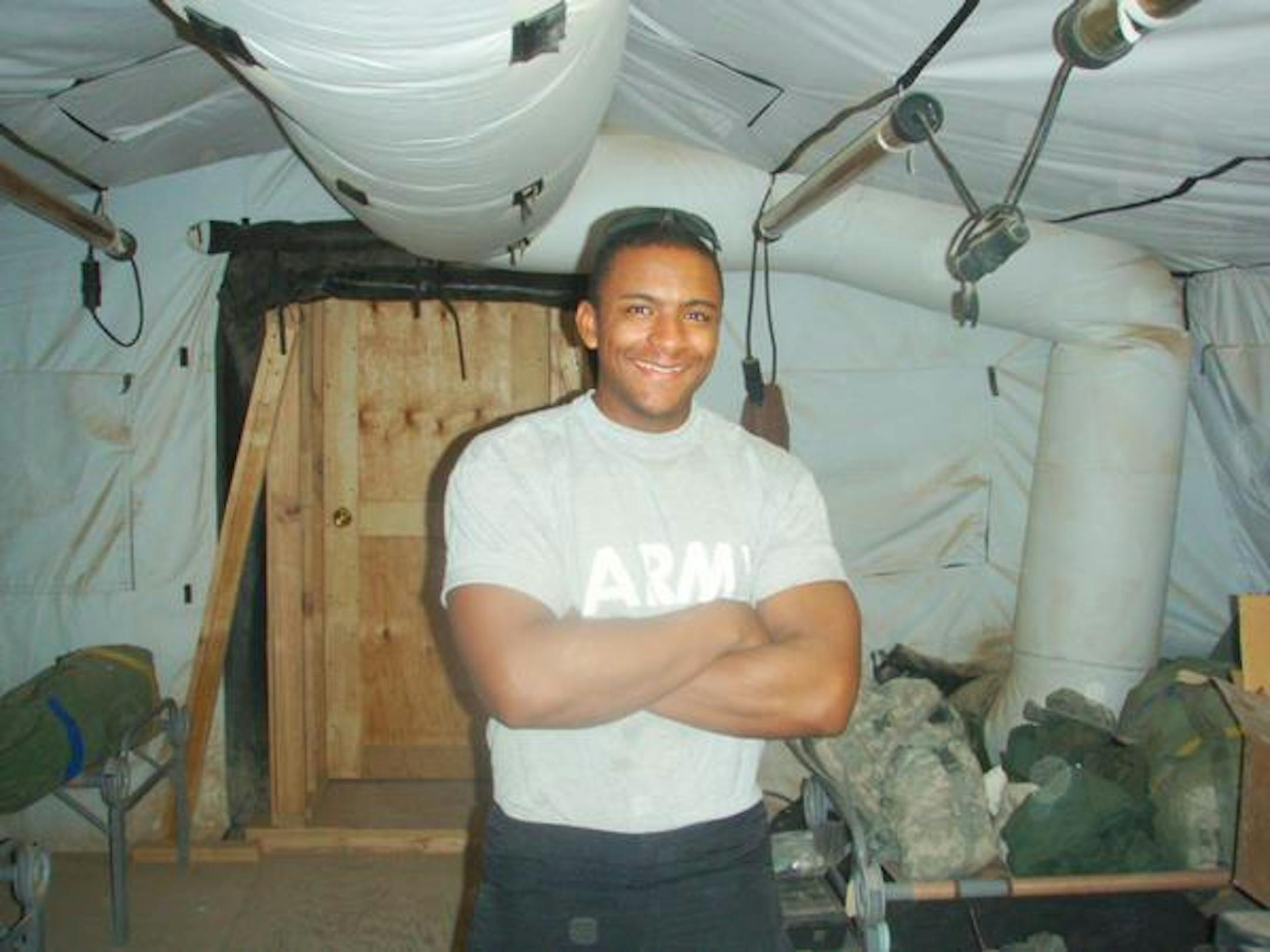 John Elliott in Iraq in December 2007. Photo provided by familiy.