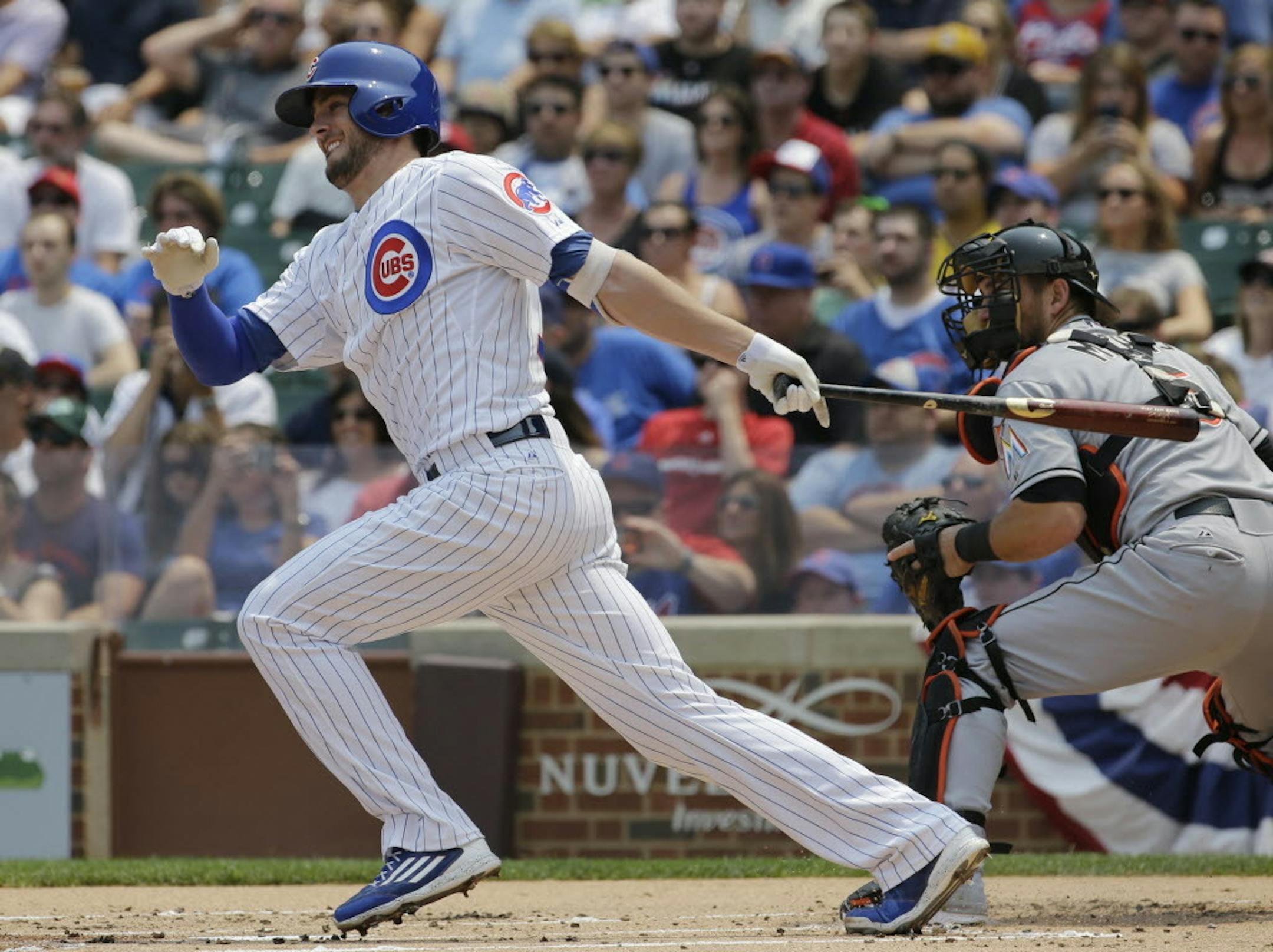 Third baseman Kris Bryant was named a member of the National League All-Star team Monday after not getting called up to the Cubs until April 17.
