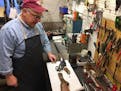 Bob Kolling is one of a number of speciality gunsmiths at Ahlman's Gun Shop in Morristown, Minn.