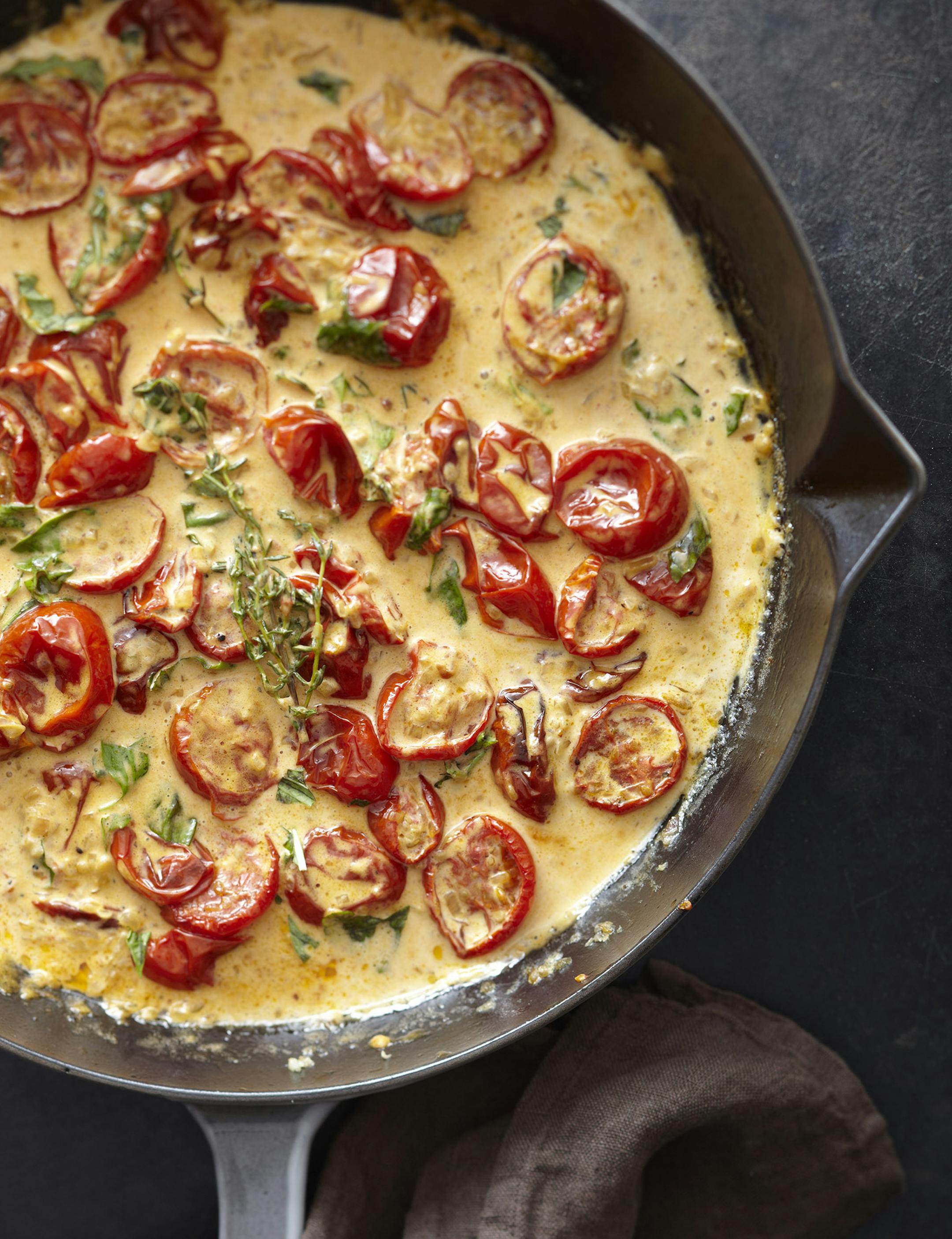 Photo by Sang An Capricci With Slow-Roasted Cherry Tomatoes, from "Glorious Vegetables of Italy."